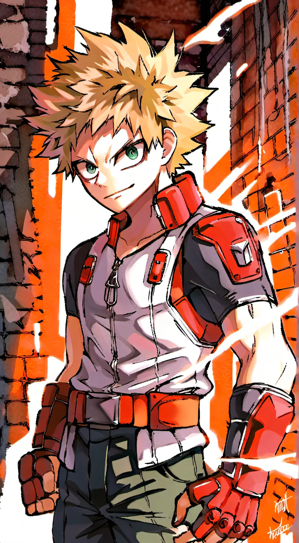 ai character: Bakugo  background