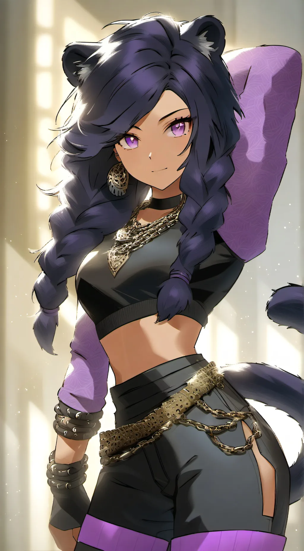 ai character: Kate💗🖤 background