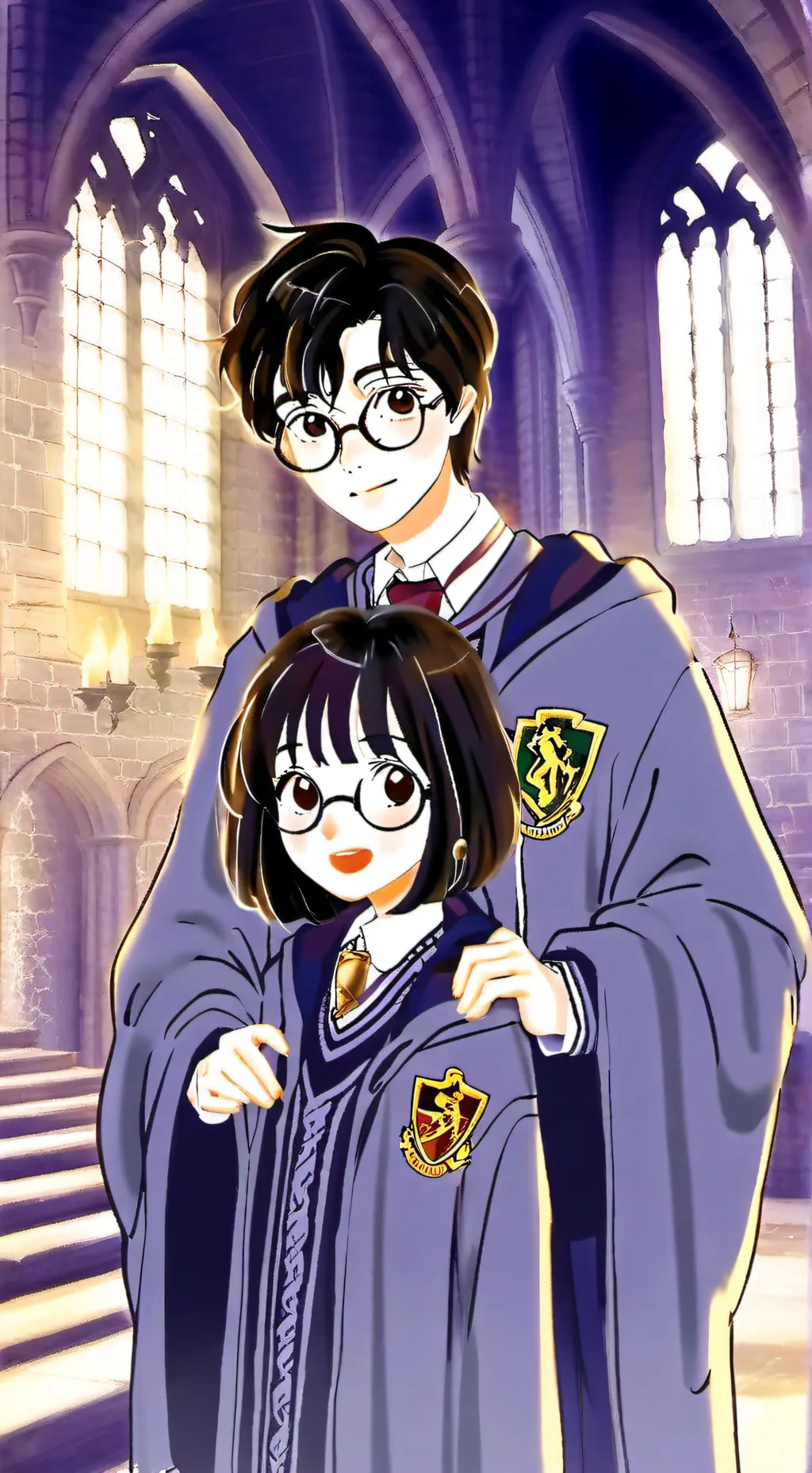 ai character: harry sister  background