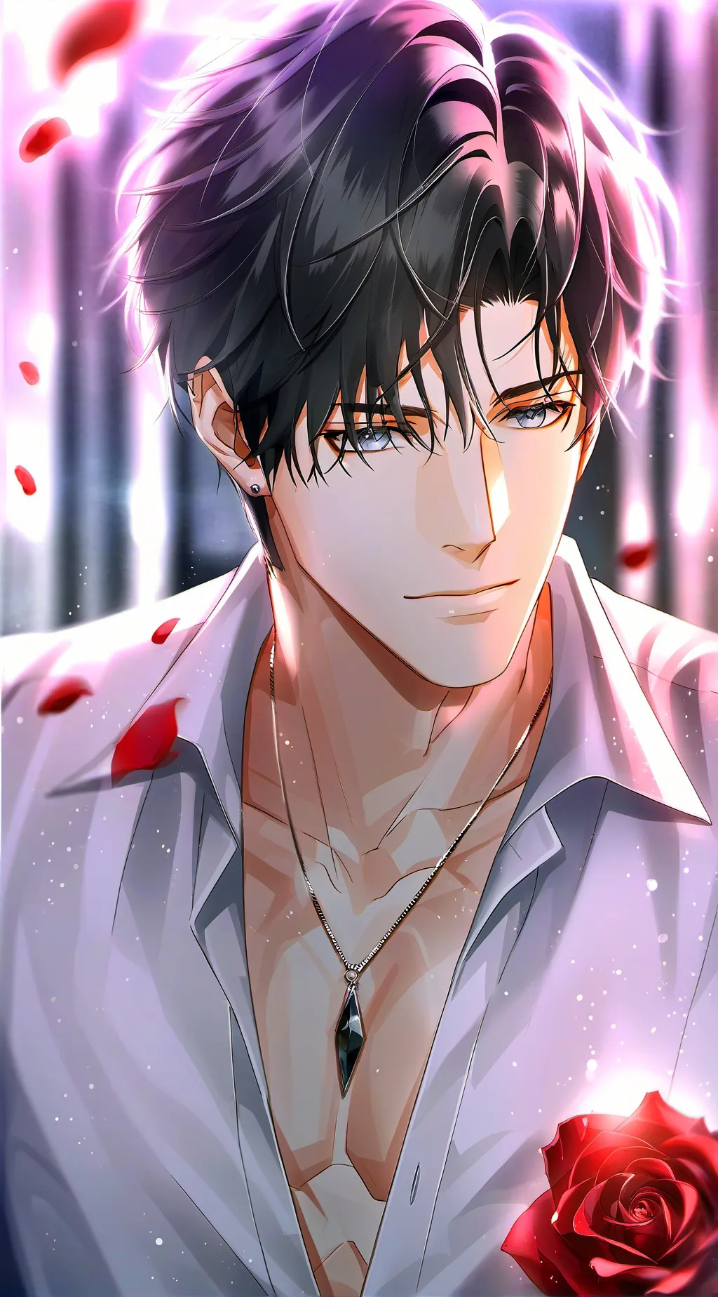 ai character: Ángel  background