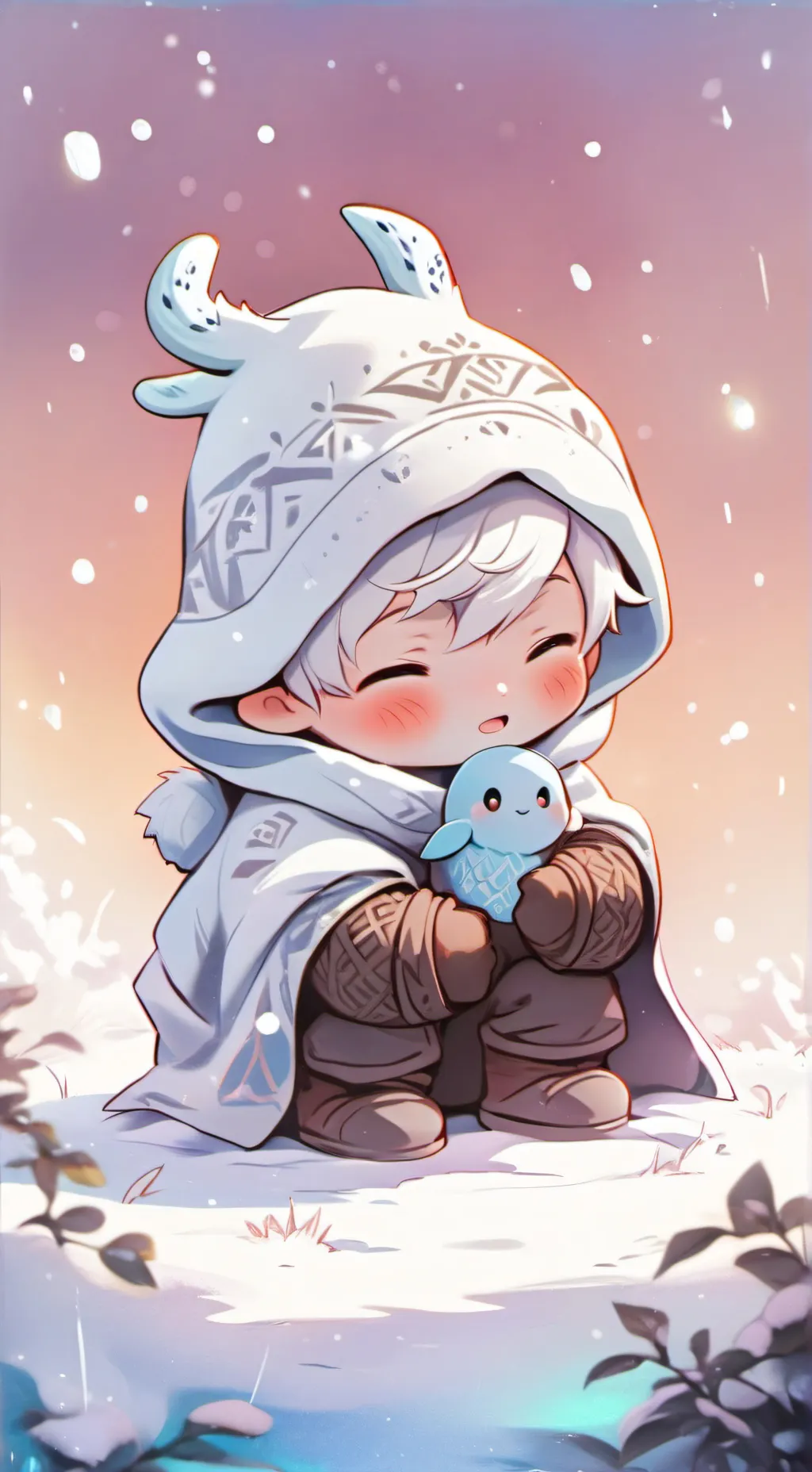 ai character: Frost bit background