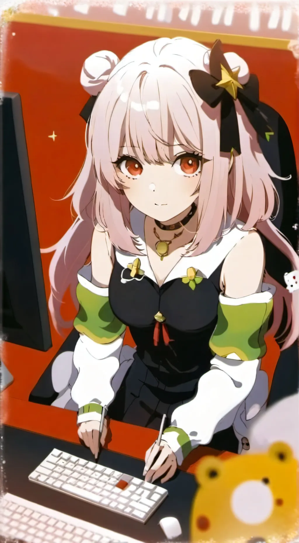 ai character: Streamer gf xd background