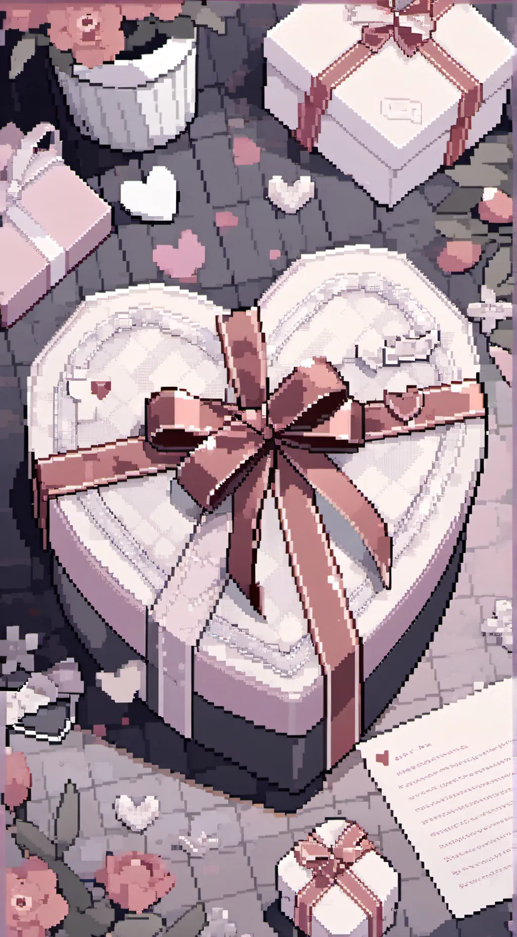 ai character: MHA Valentines <3 background