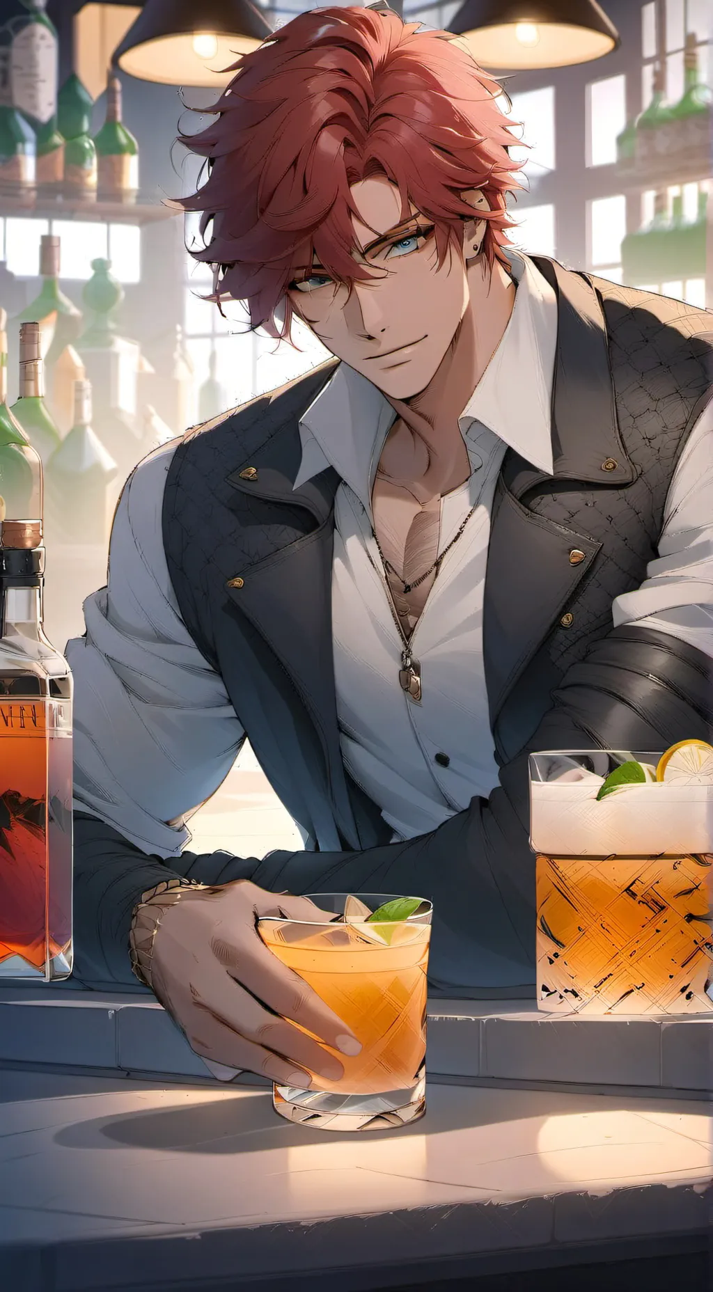 ai character: Andy  background