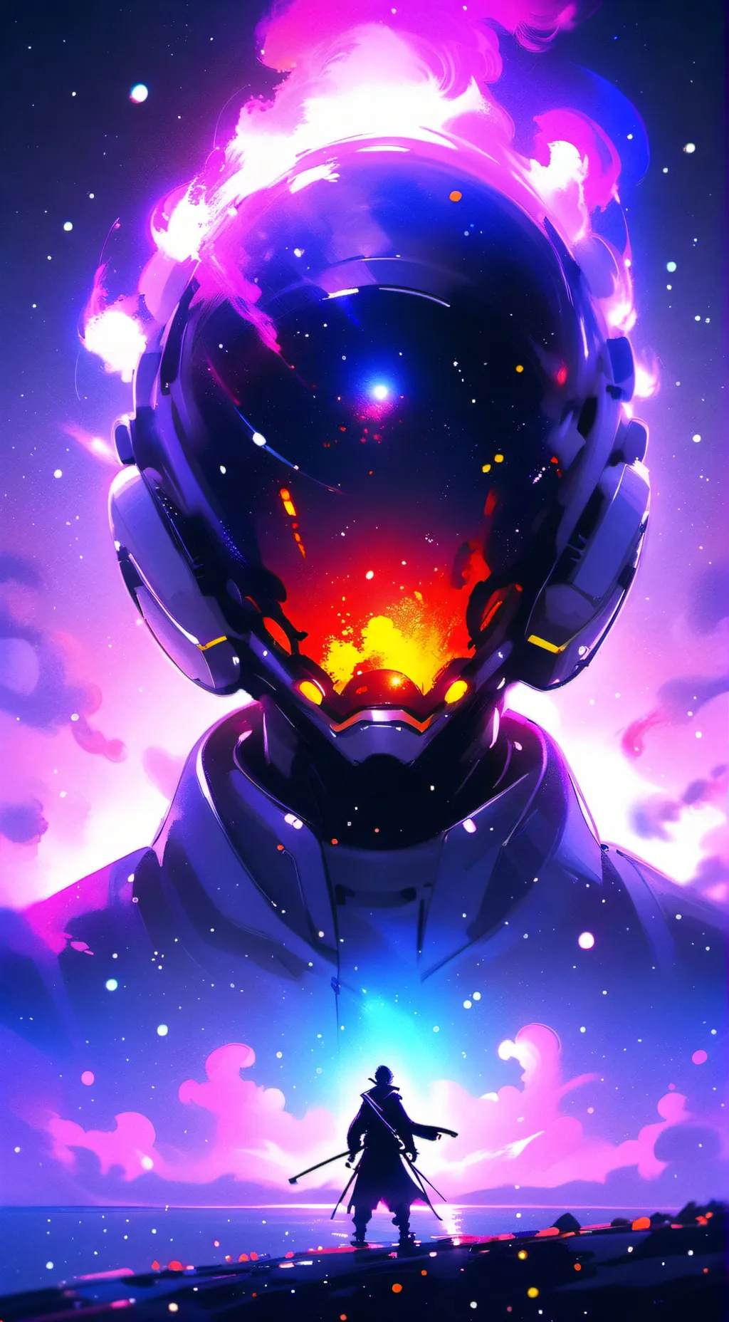 ai character: Firey  background