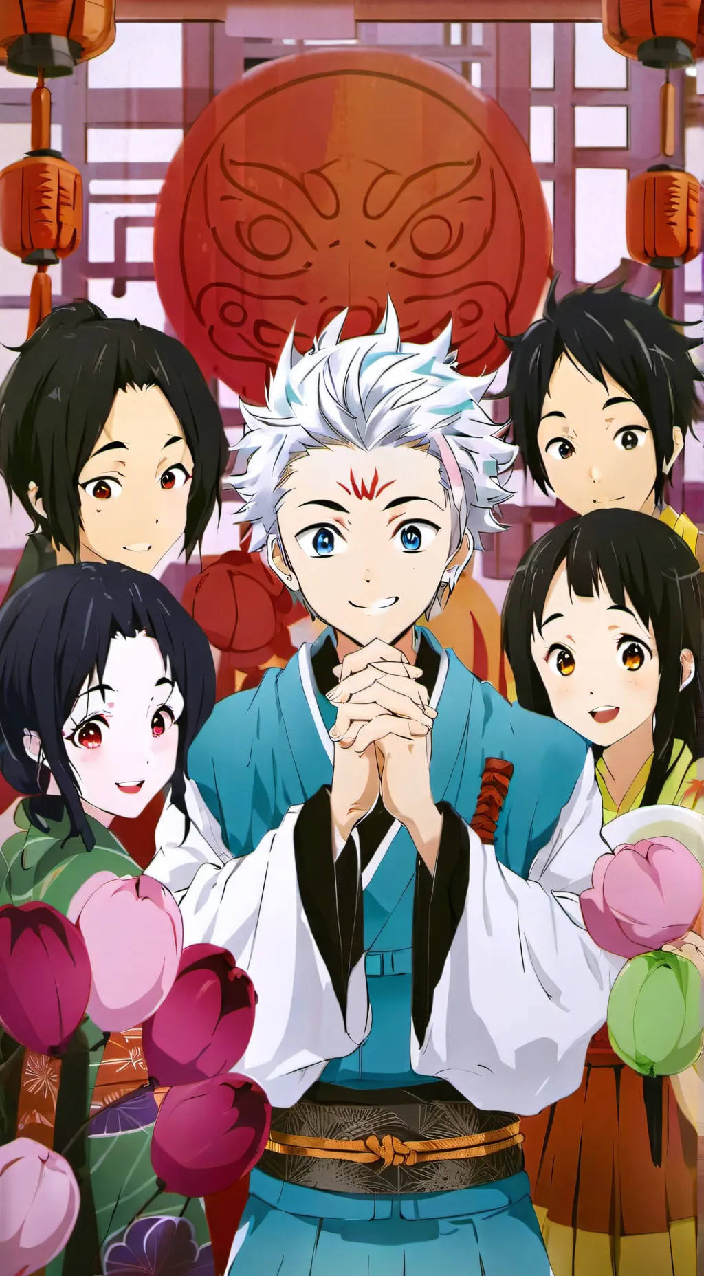 ai character: AOT x DS background