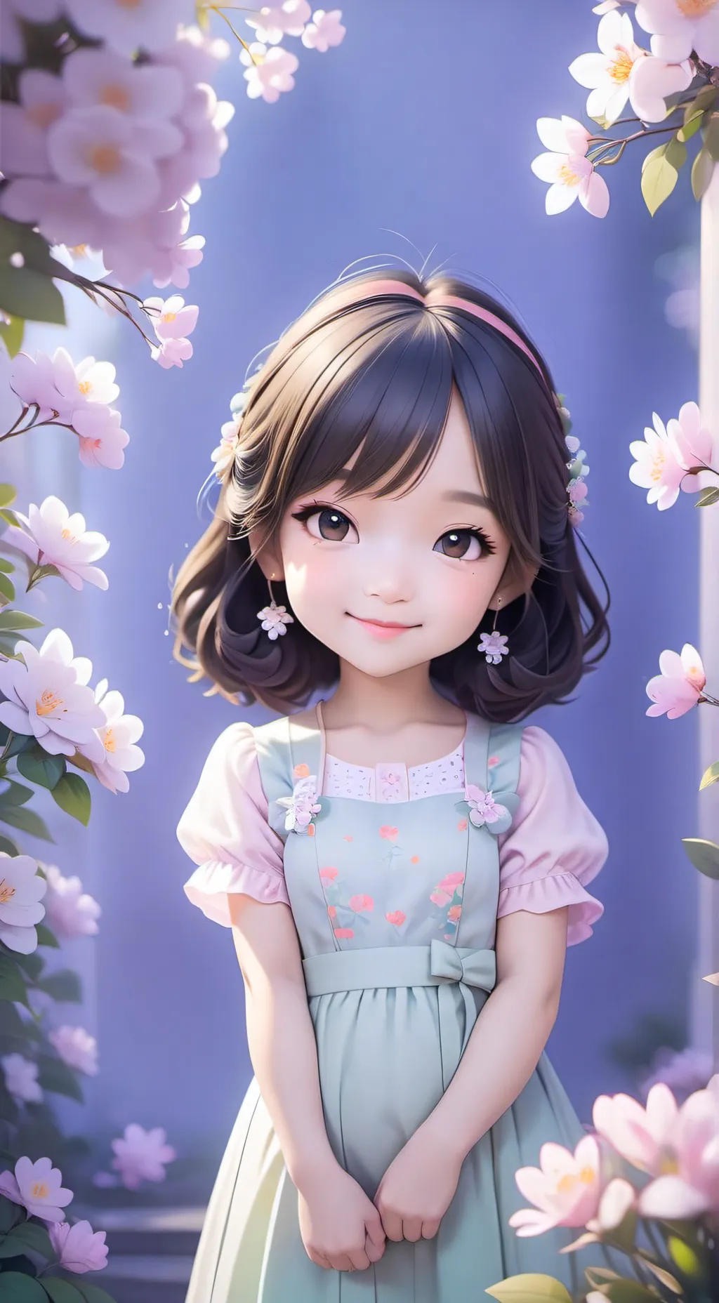 ai character: Rose background