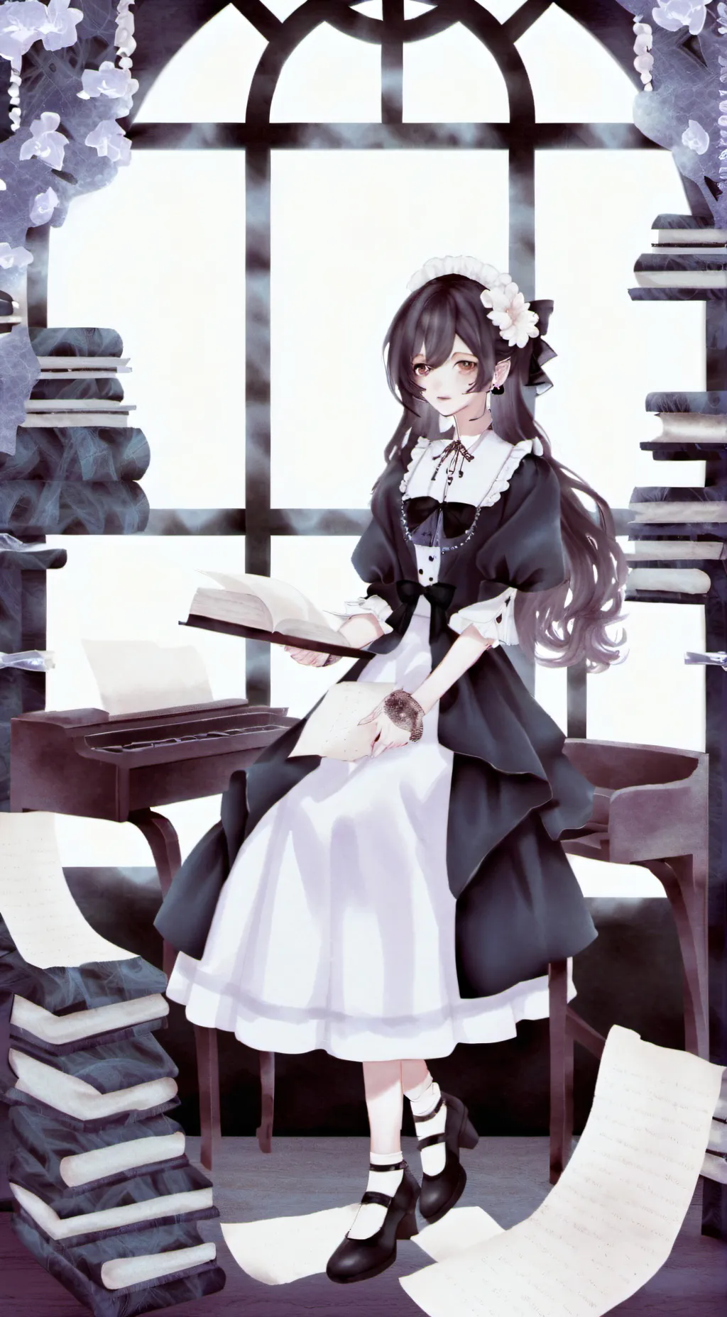 ai character: -fpe floral au✤-★ background