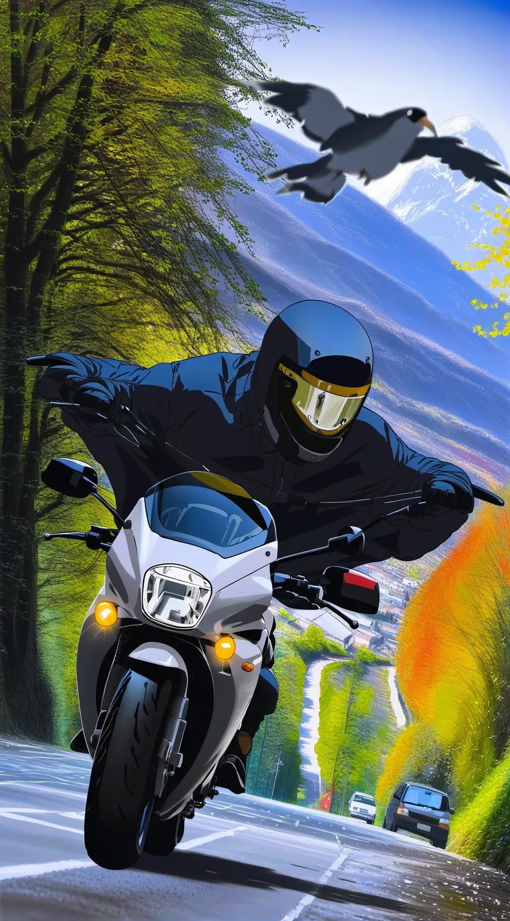 ai character: mujer lagarto vore background