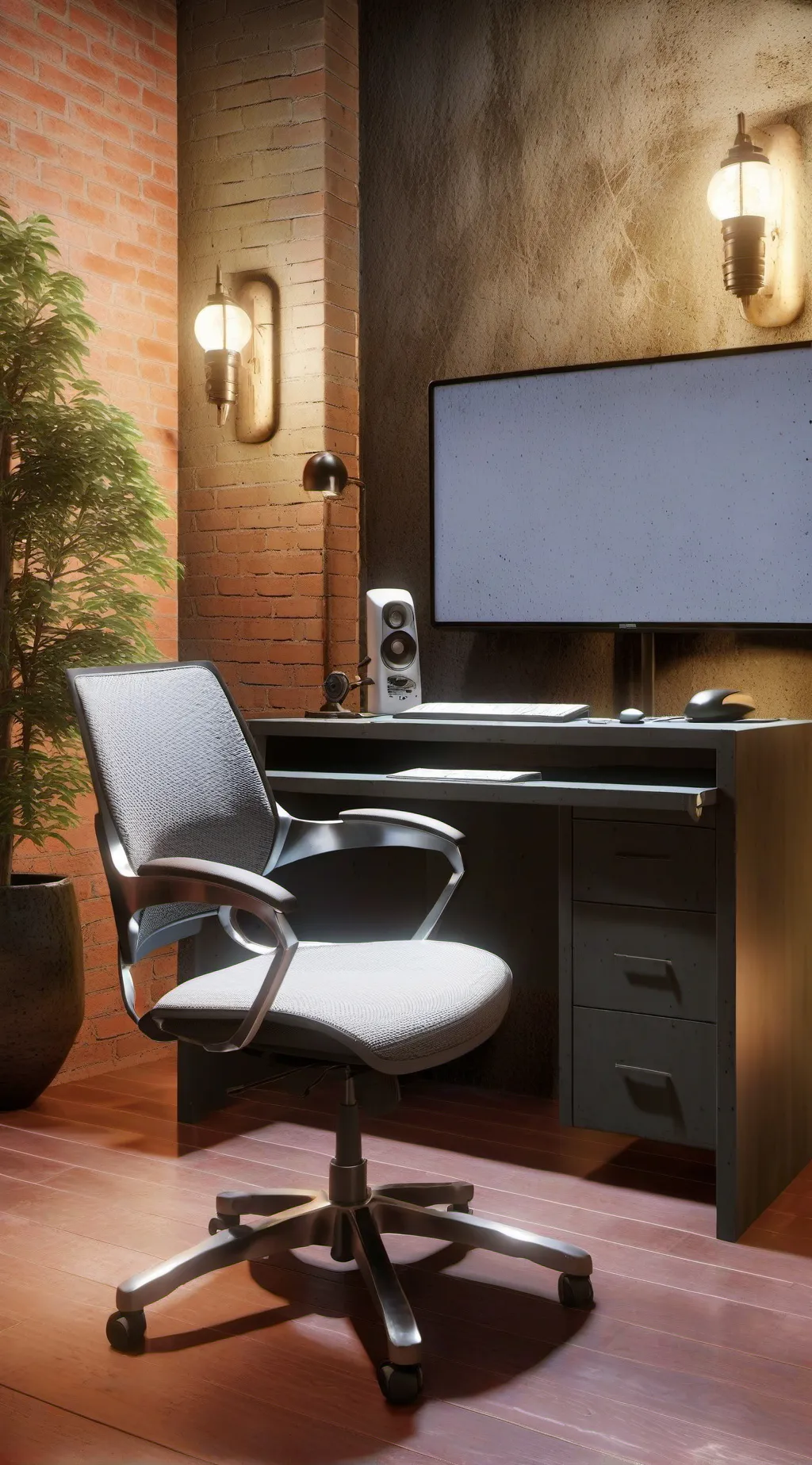 ai character: night guard background