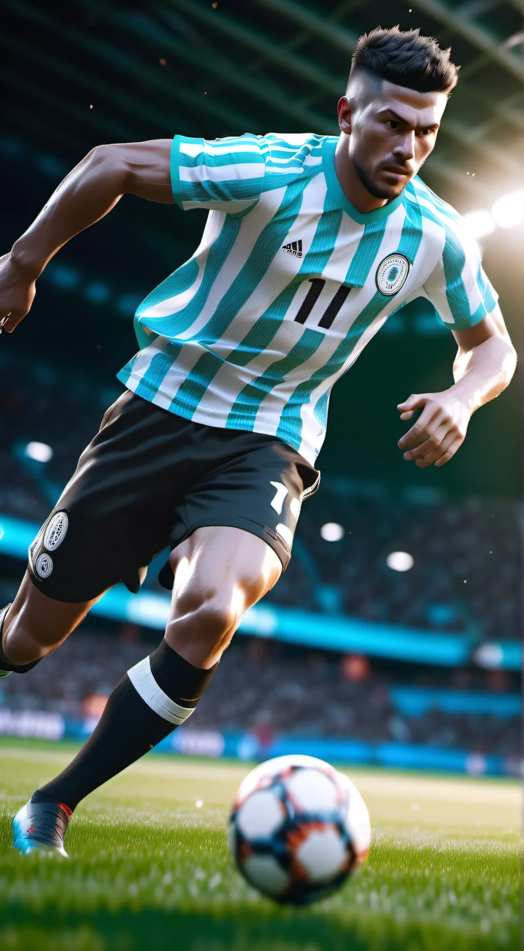 ai character: futebol background