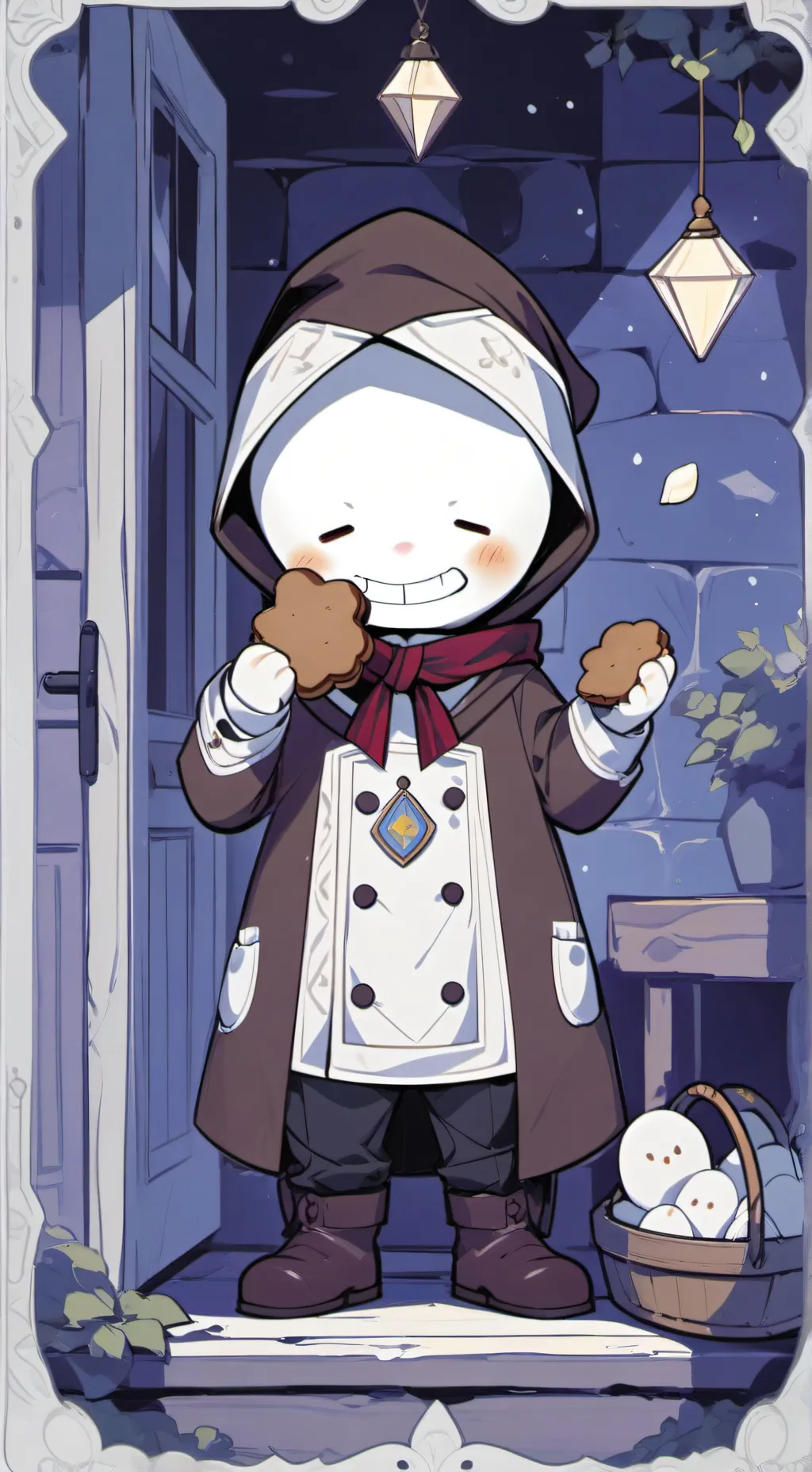 ai character: Doey the doughman background