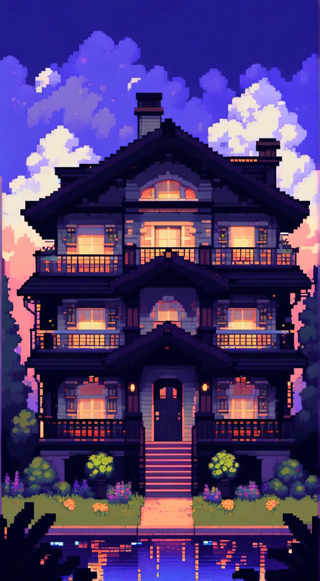 ai character: Sonic crew house  background