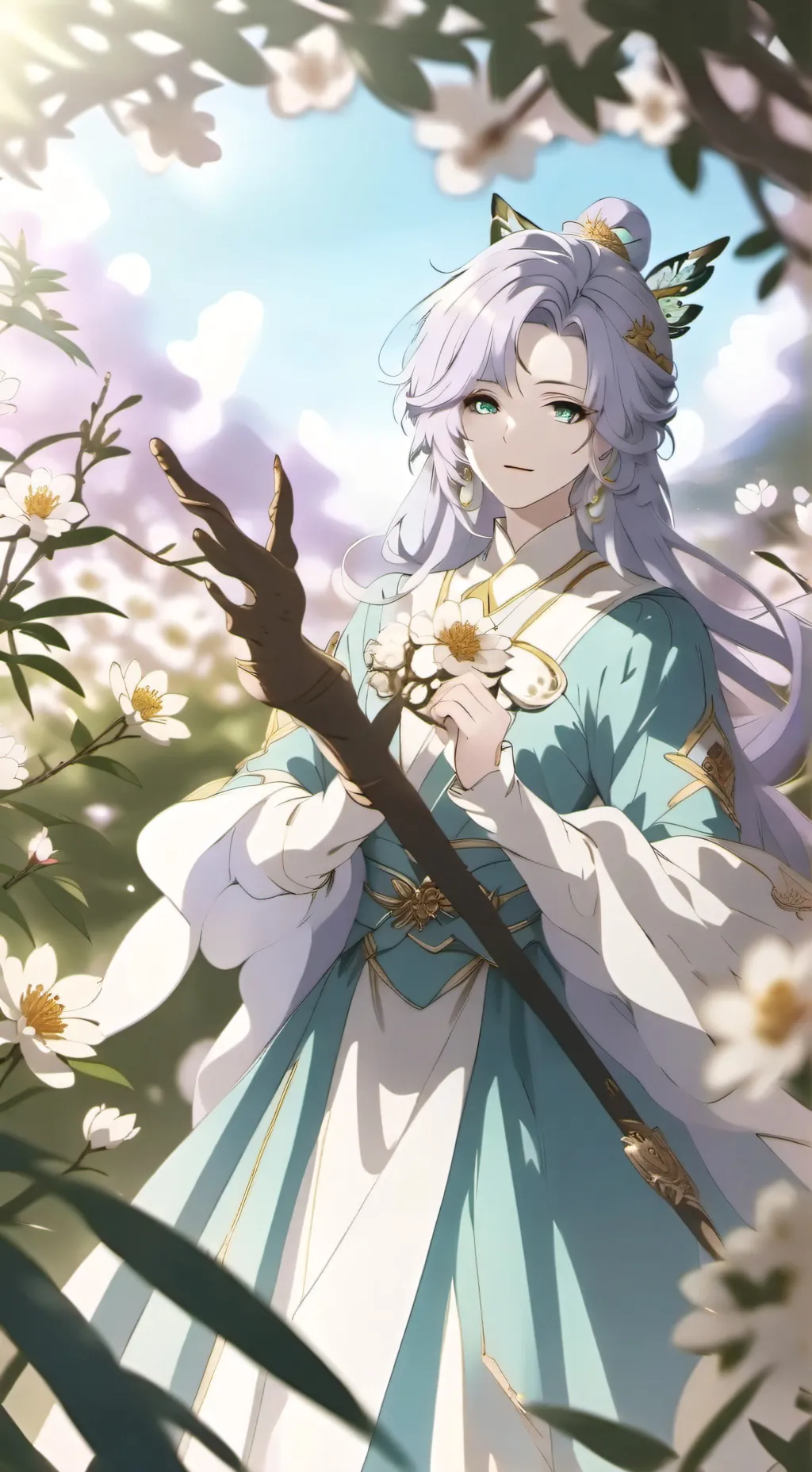 ai character: Blossom  background