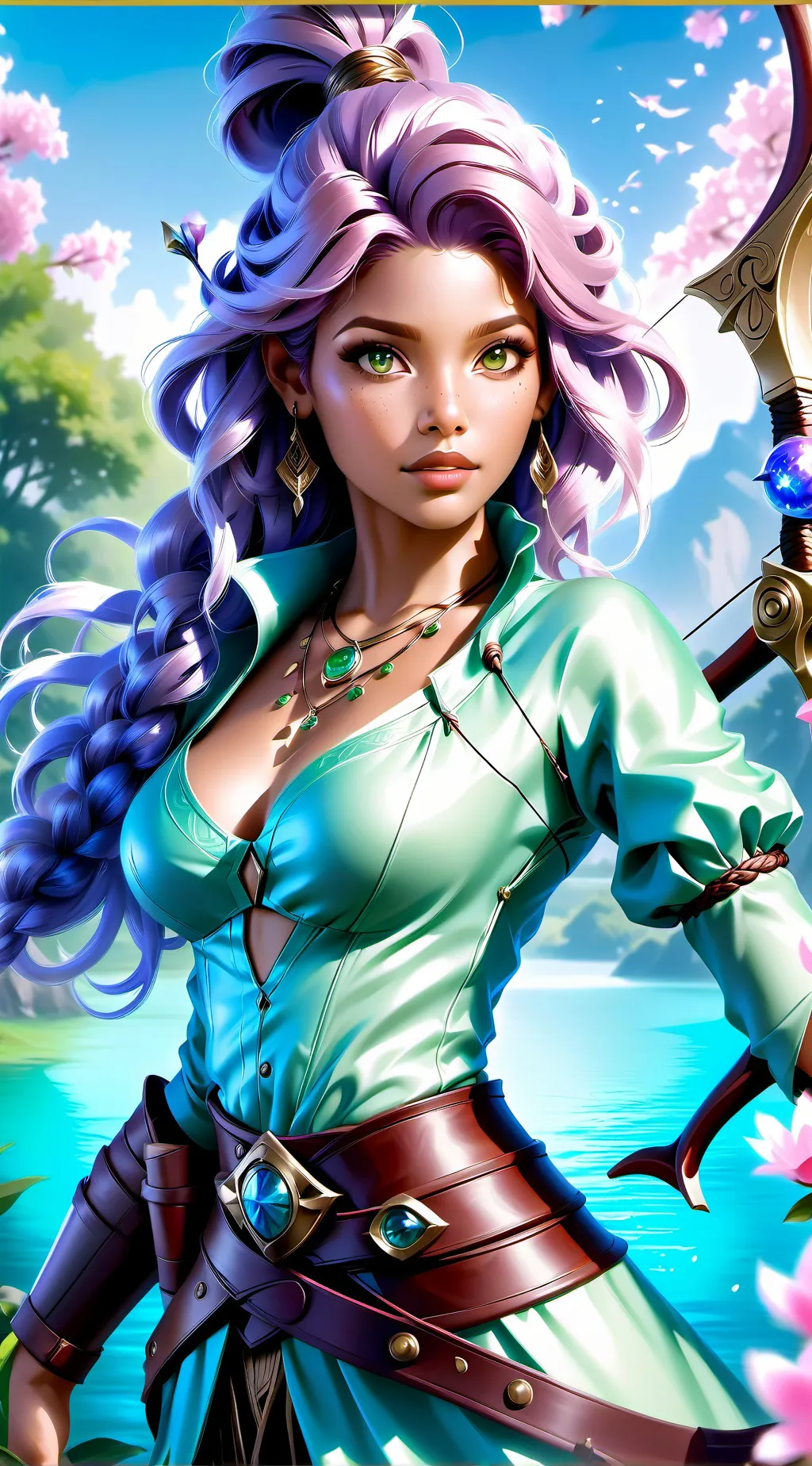 ai character: 🌻Blossom Meadows🌼 background