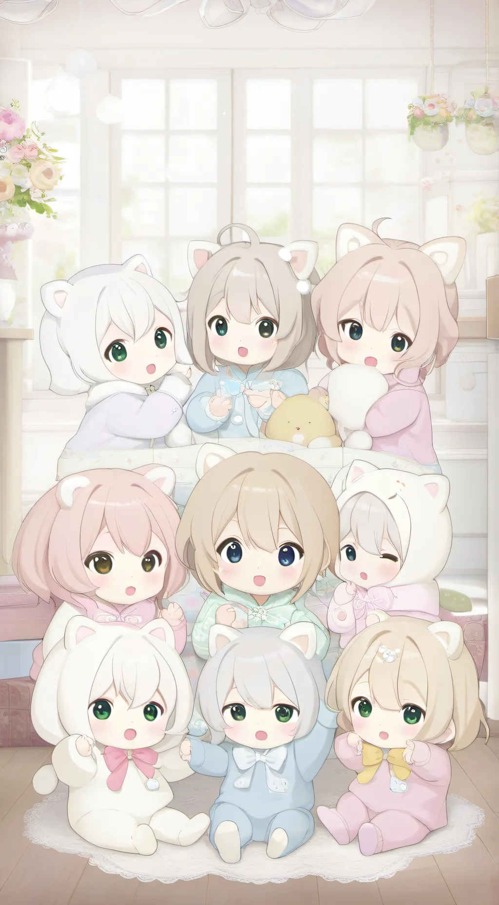 ai character: bebés background