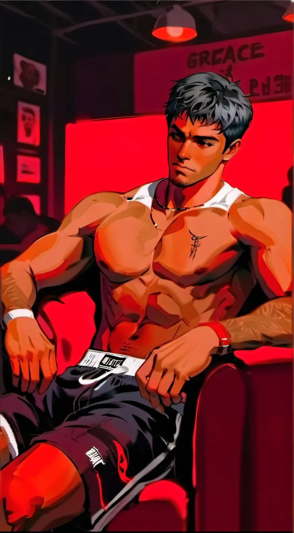 ai character: Boxer background