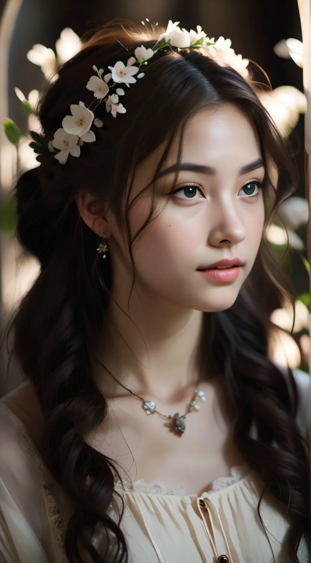 ai character: Mhas eye Color background