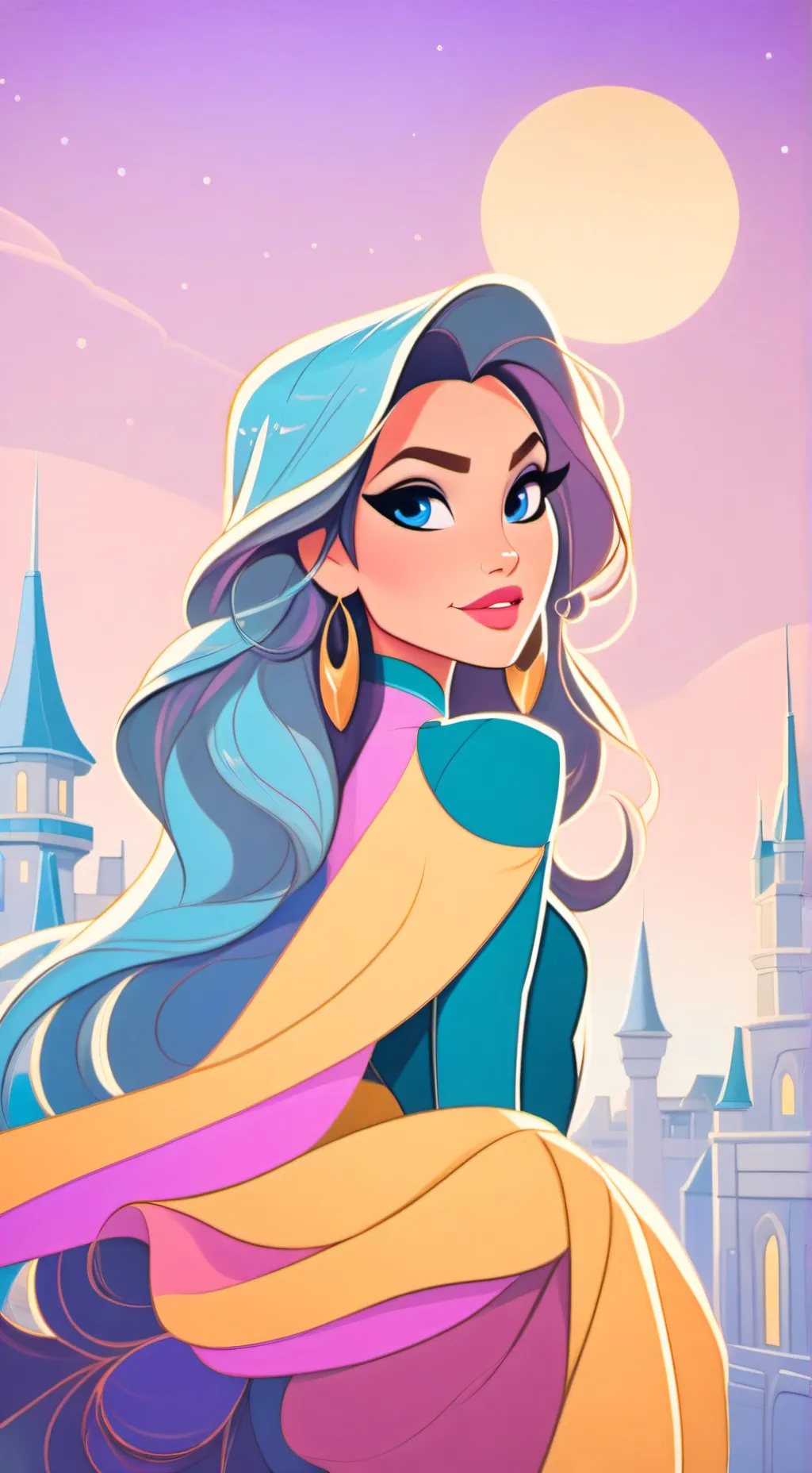 ai character: flutterdash background