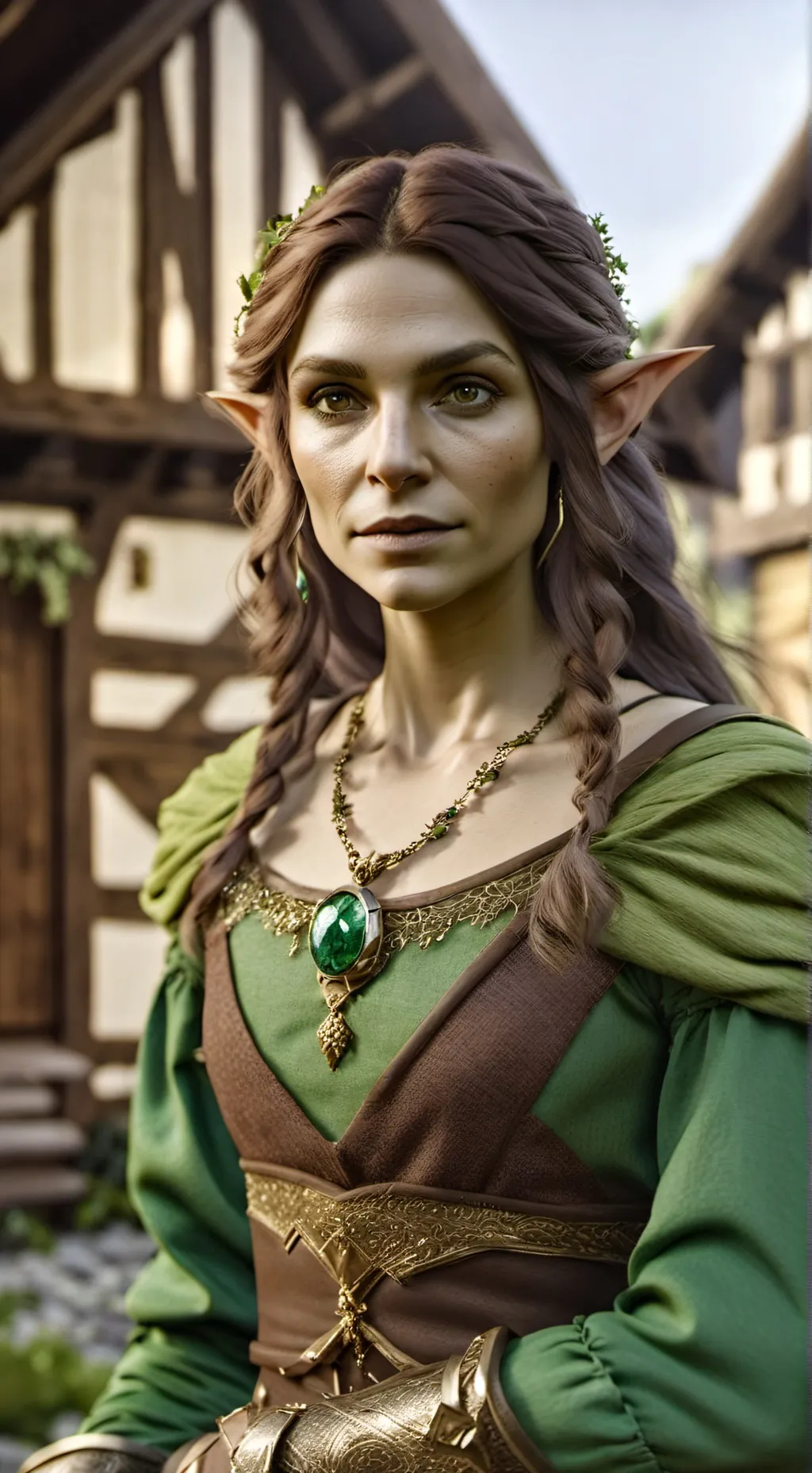 ai character: goblin girl. background