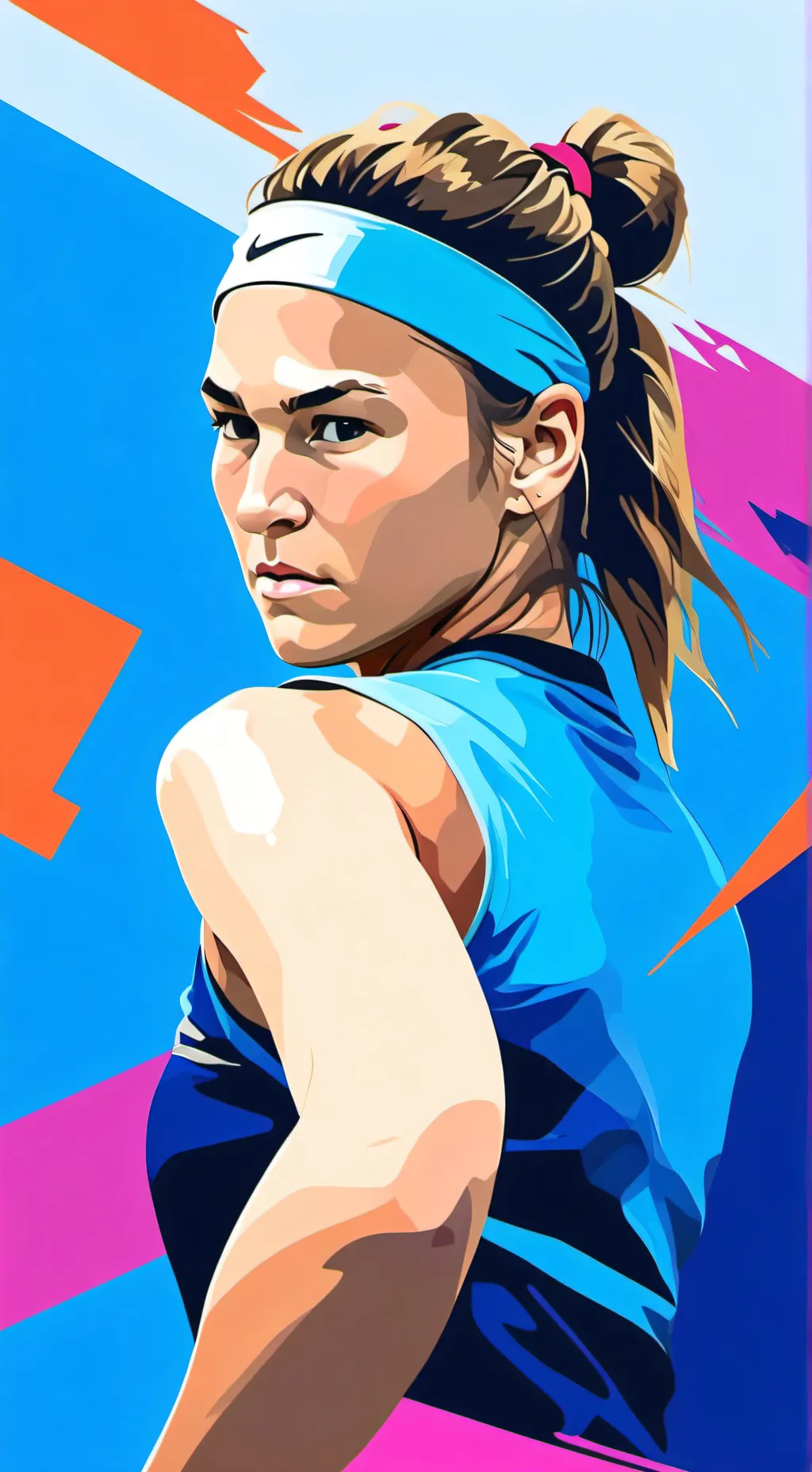 ai character: Aryna Sabalenka background