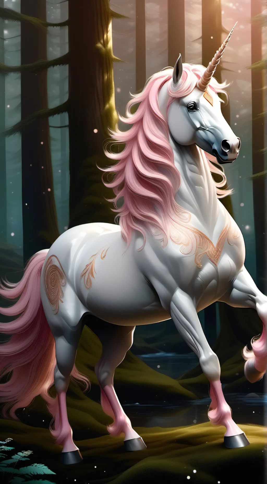 ai character: unicorn background