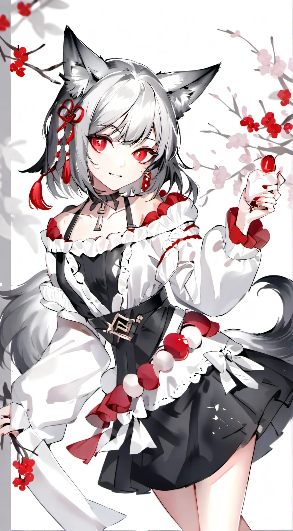 ai character: Mha x wolf hybrid background