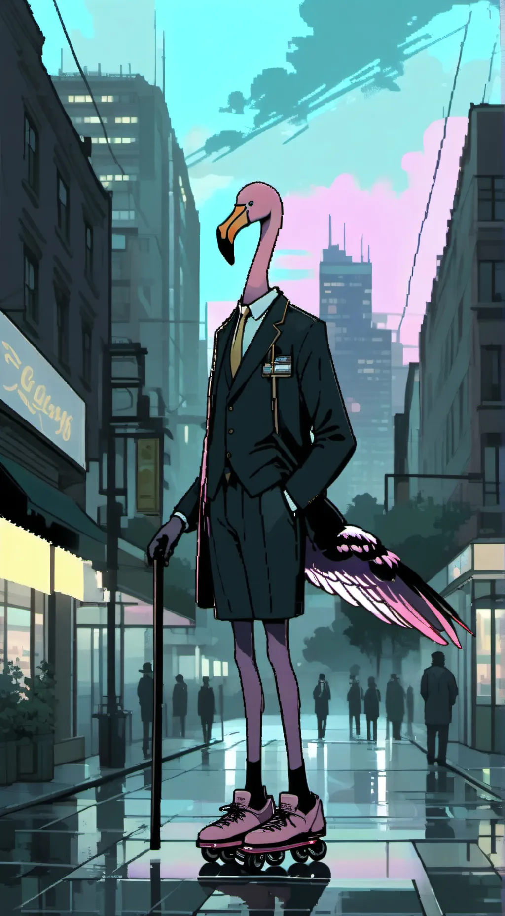 ai character: nose xd background