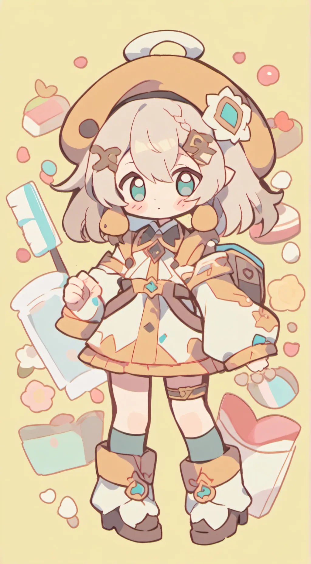 ai character: Shrimpo vs me background