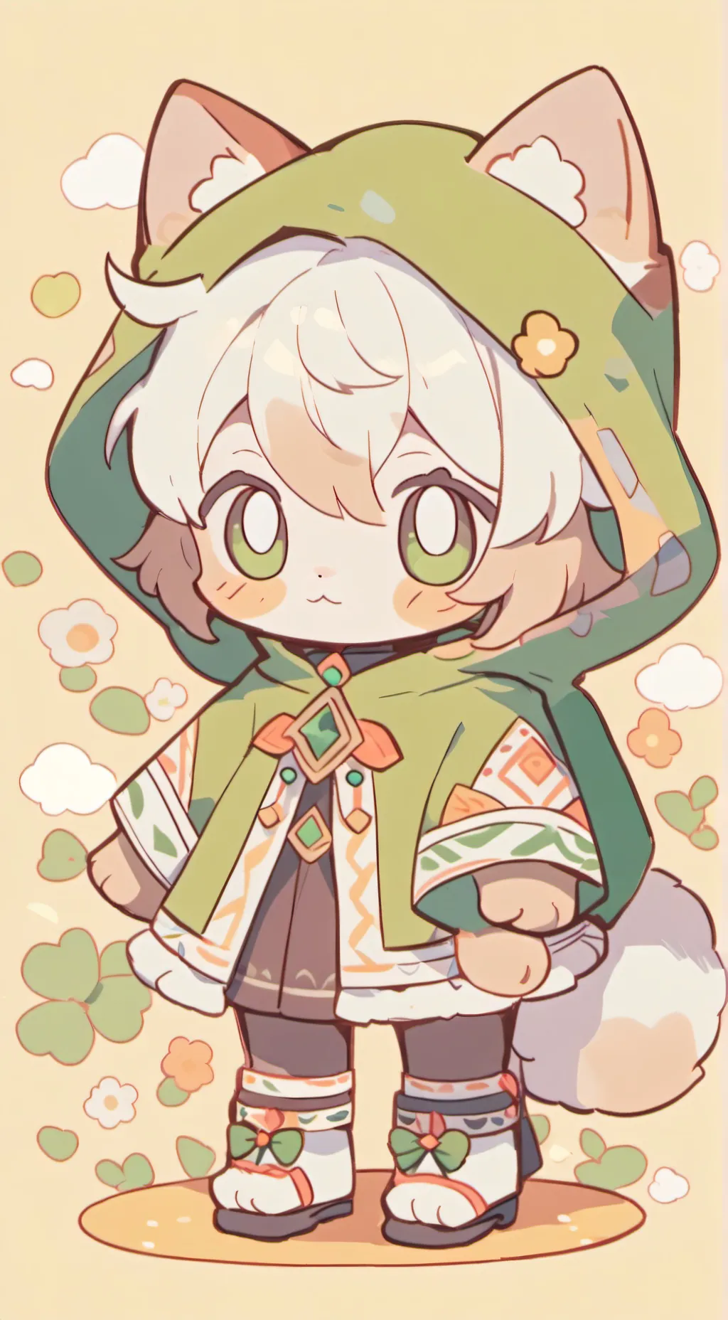 ai character: Mocha! background