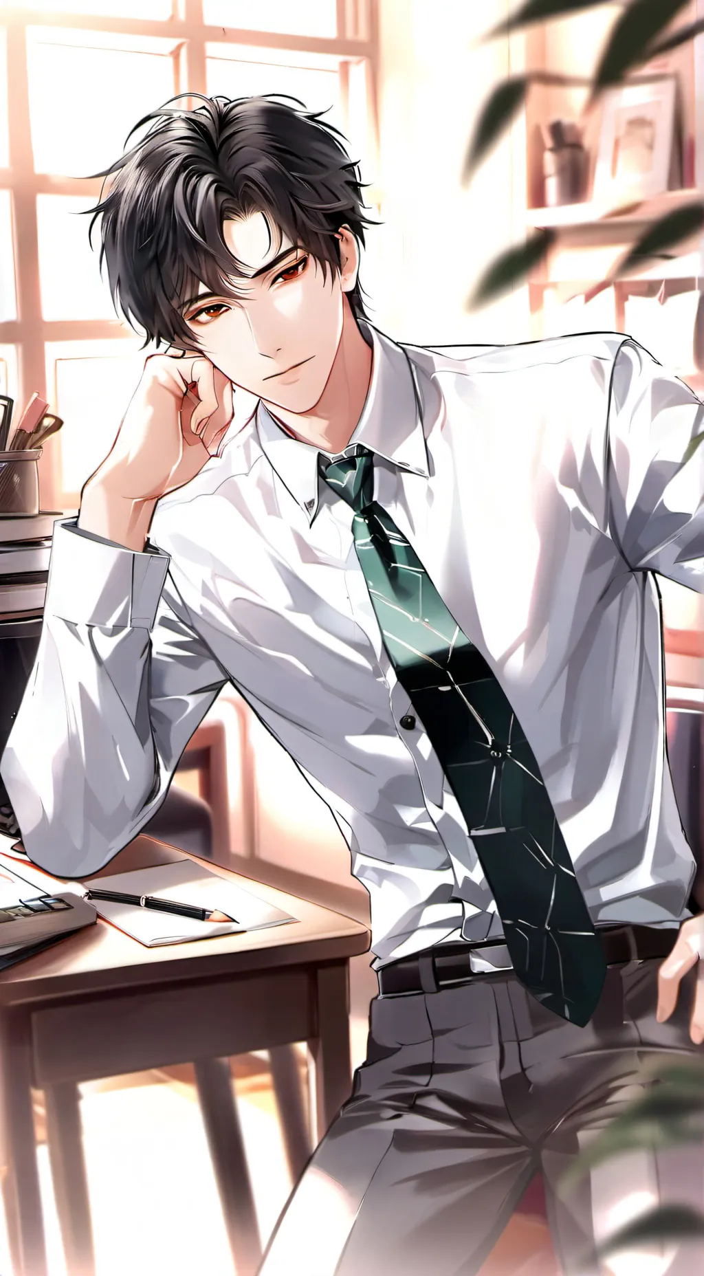 ai character: Ethan  background