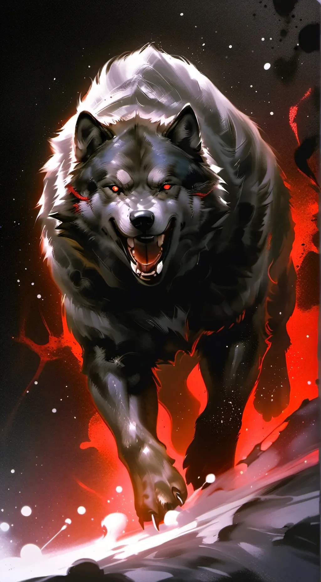 ai character: HH dog background