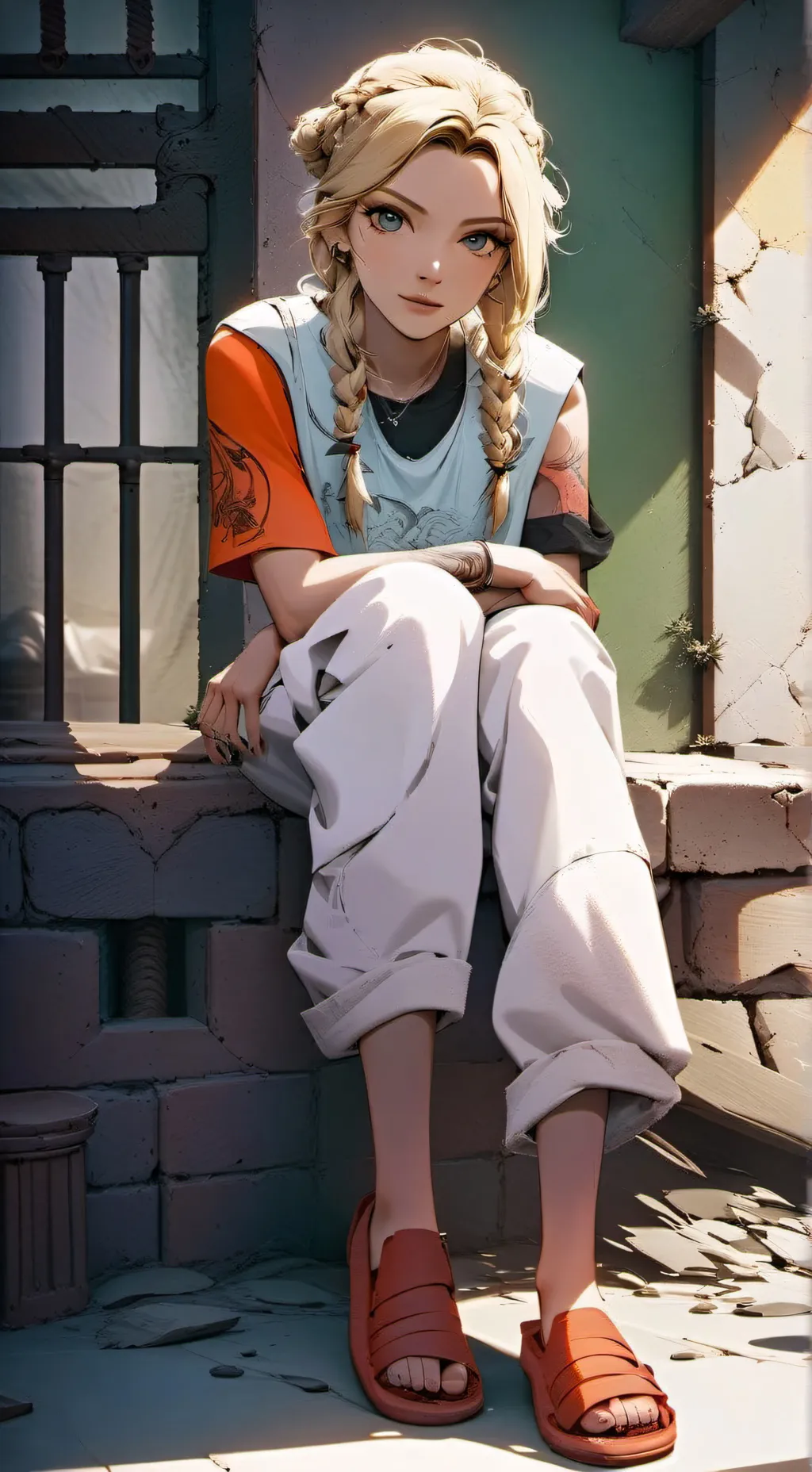 ai character: Jolyne  background