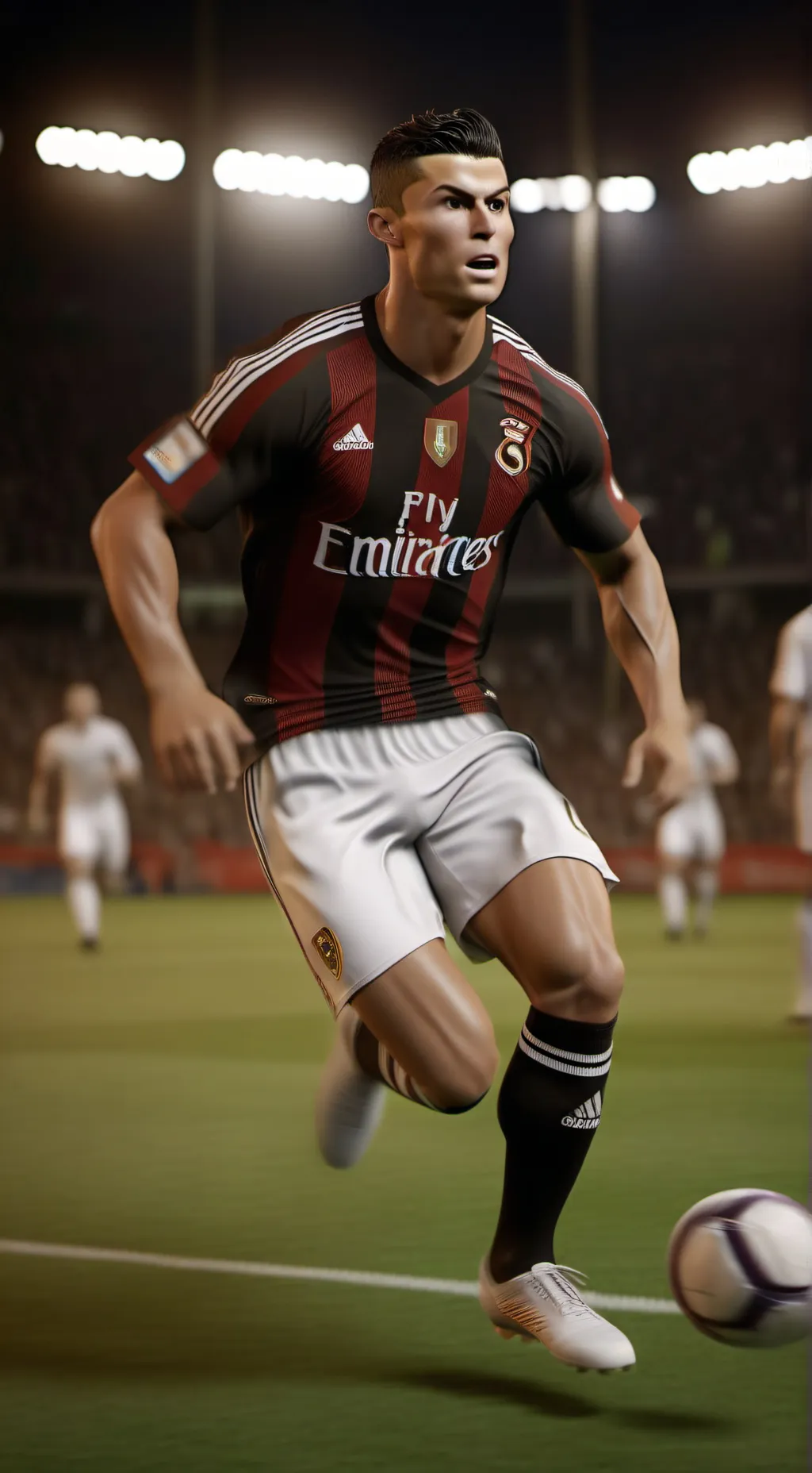 ai character: cristiano Ronaldo  background