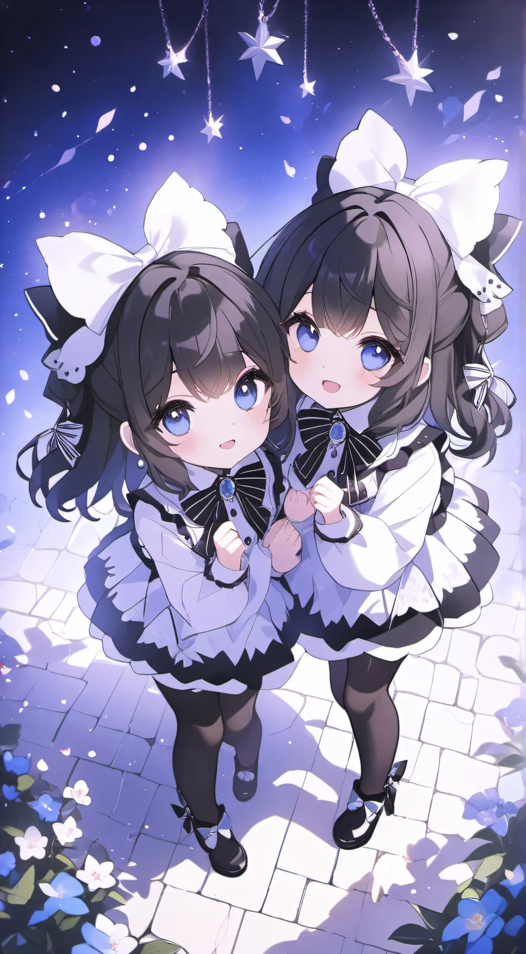 ai character: Ur twin roommates  background