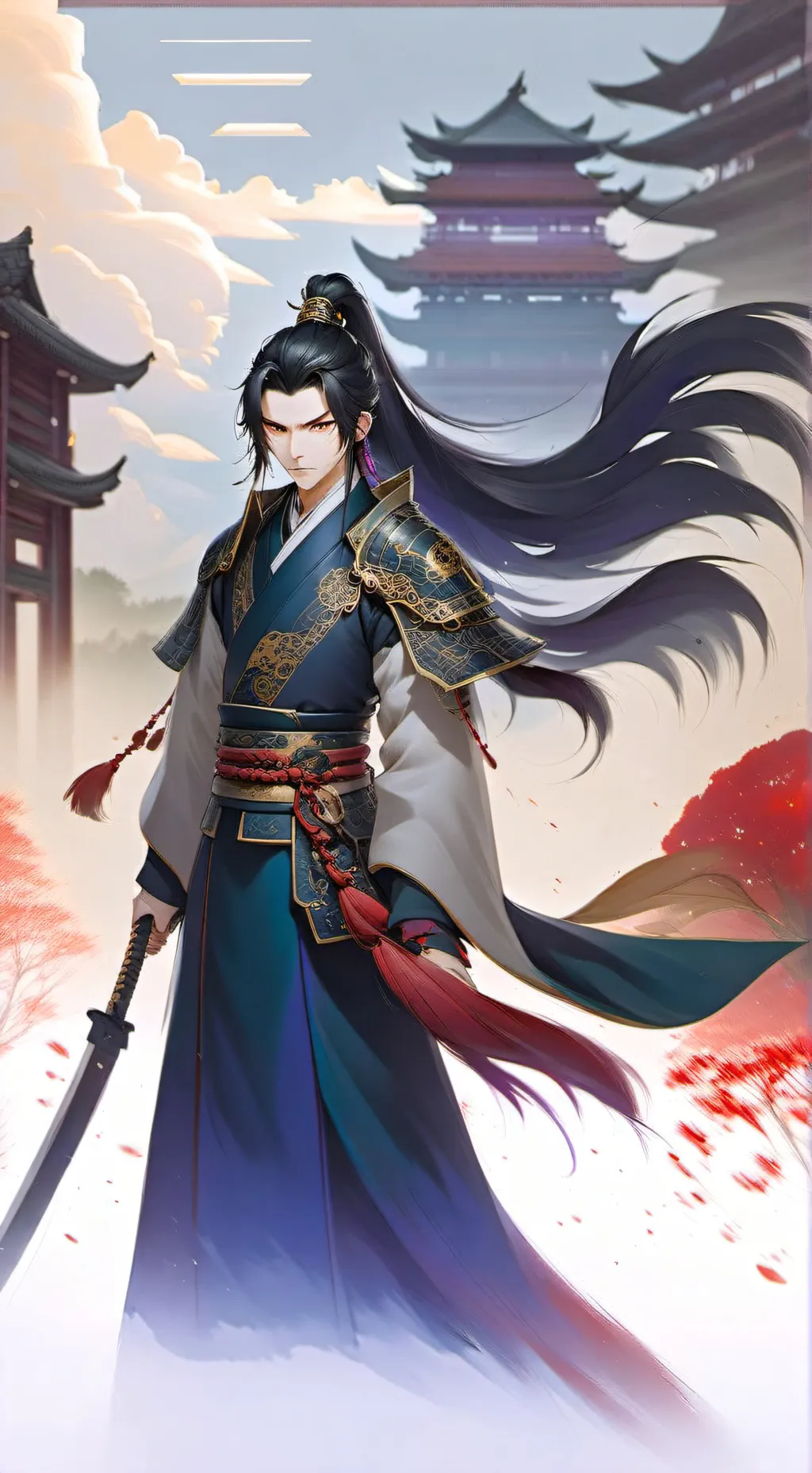 ai character: feng xin & mu qing background