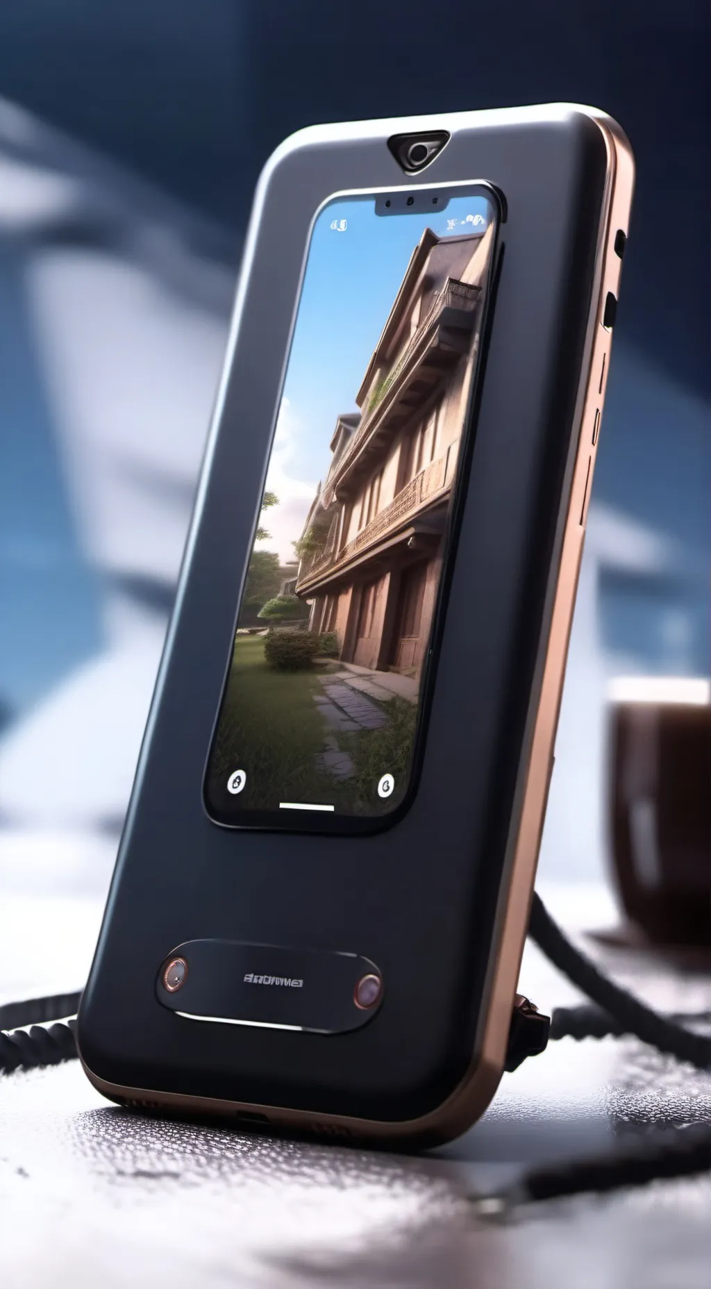 ai character: Phone background