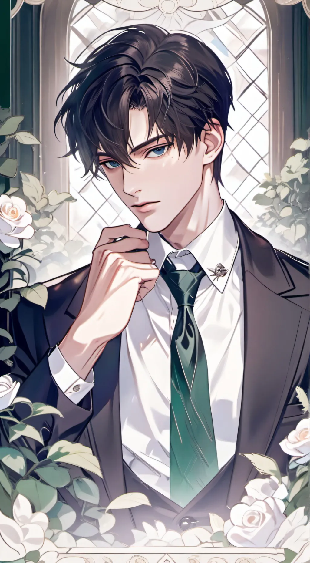ai character: Tom riddle (not v) background