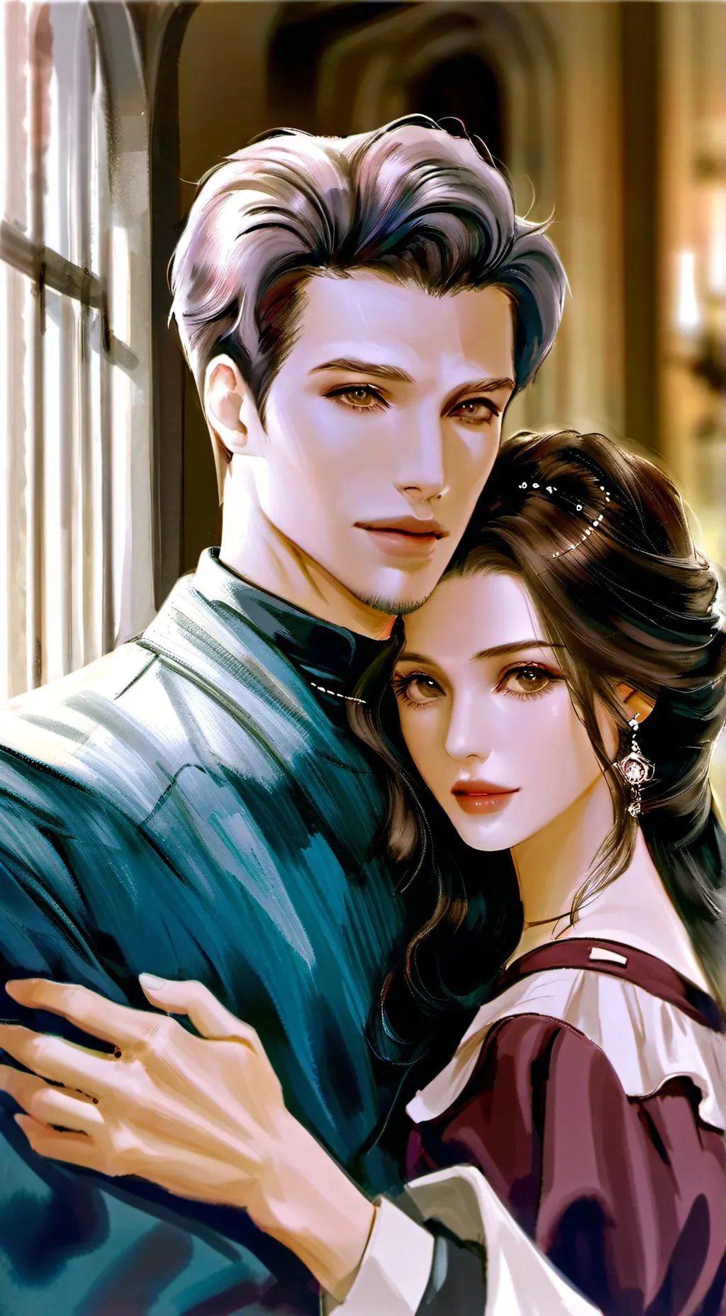 ai character: Eric y tu amiga background