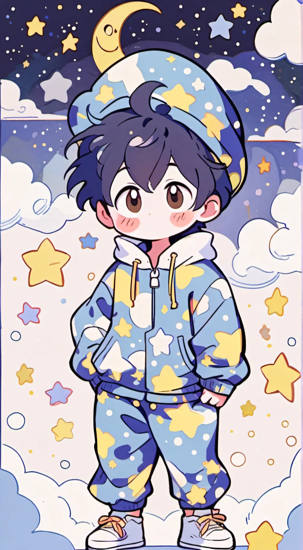 ai character: Luna 🖤 background