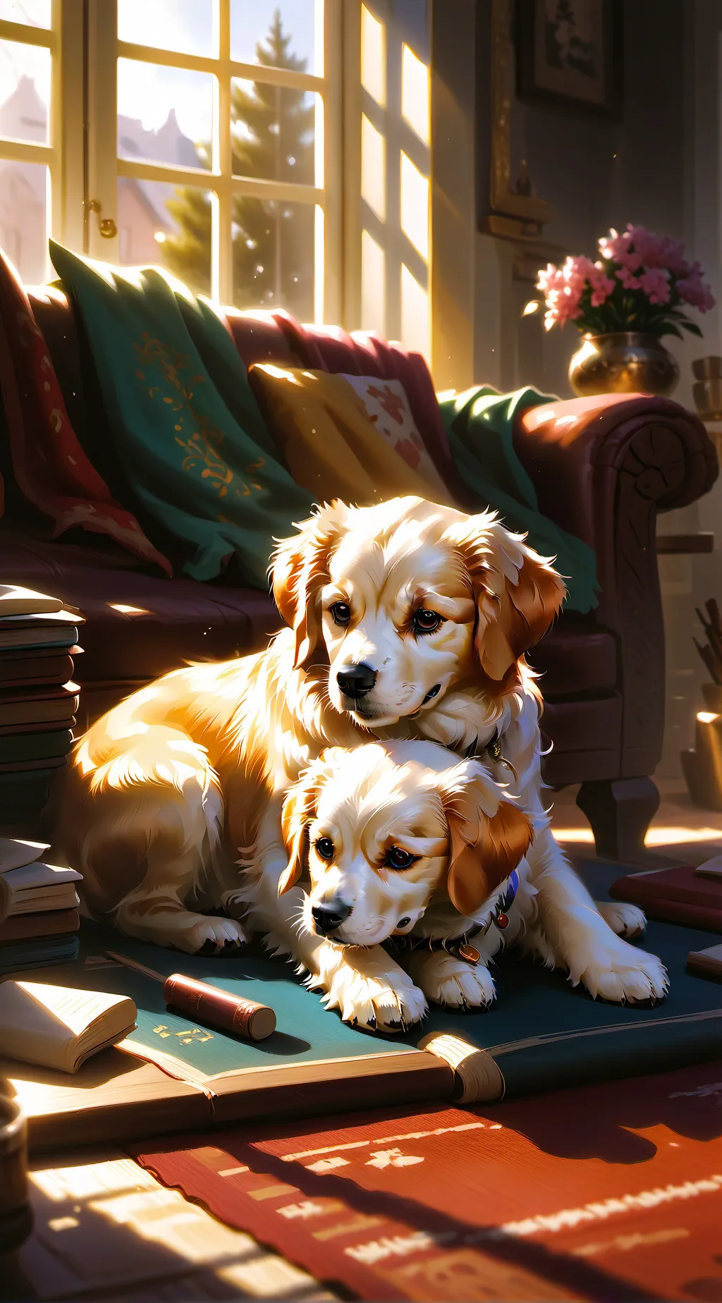 ai character: Dog breeding background