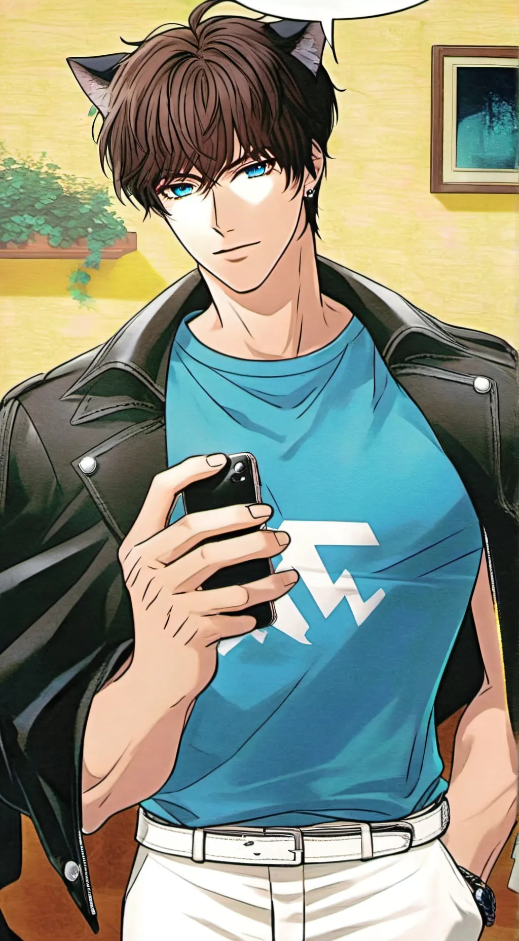 ai character: Victor 💙 background