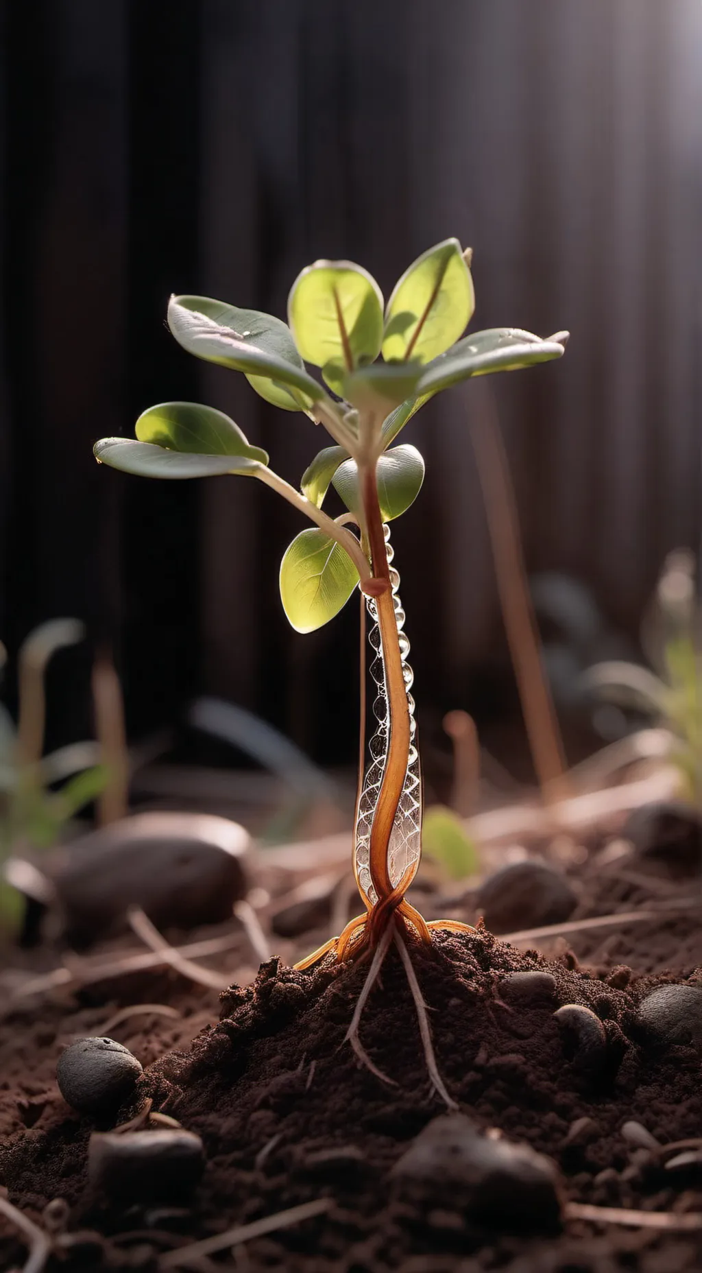 ai character: Sprouts scarf background