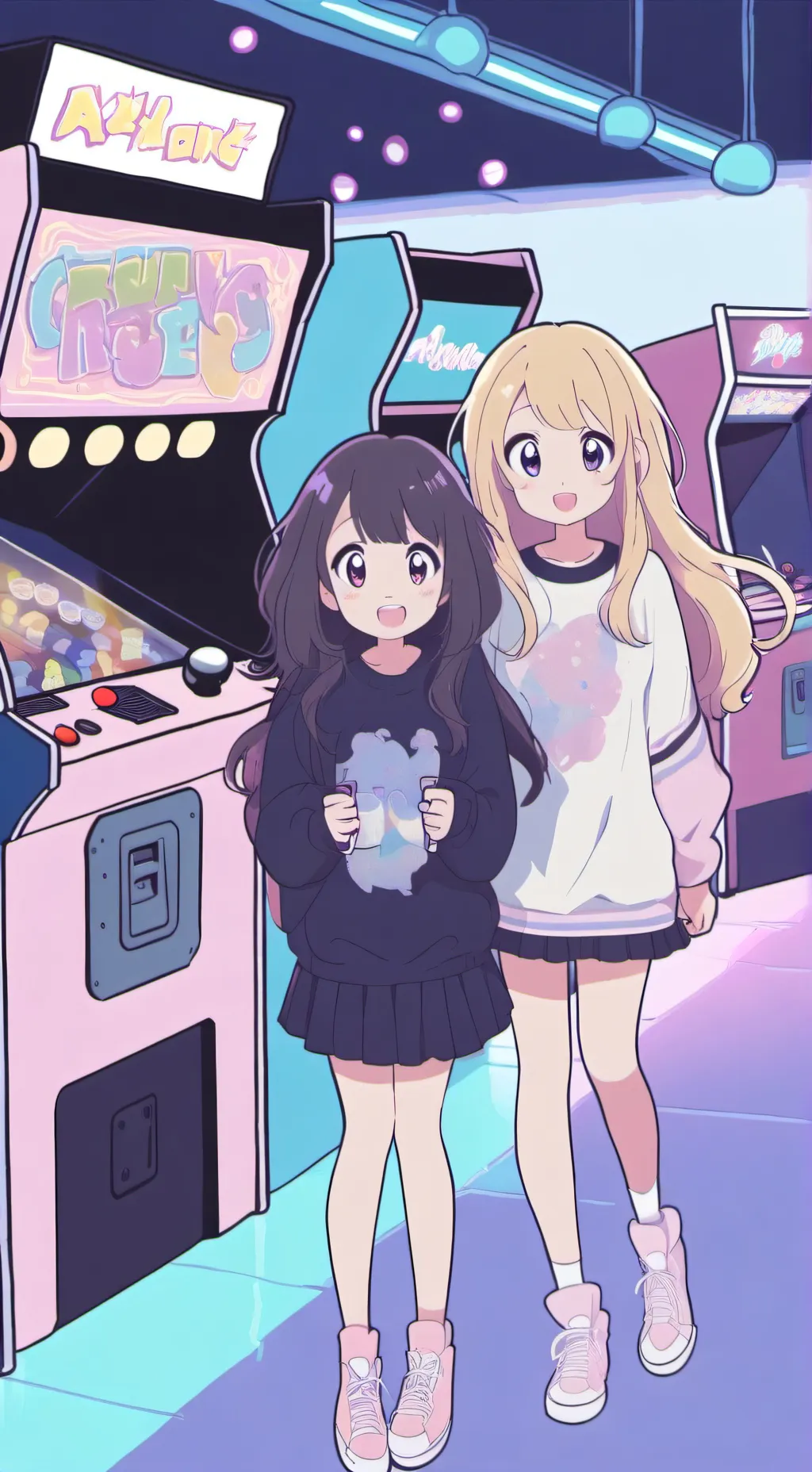 ai character: Marie & Sierra background