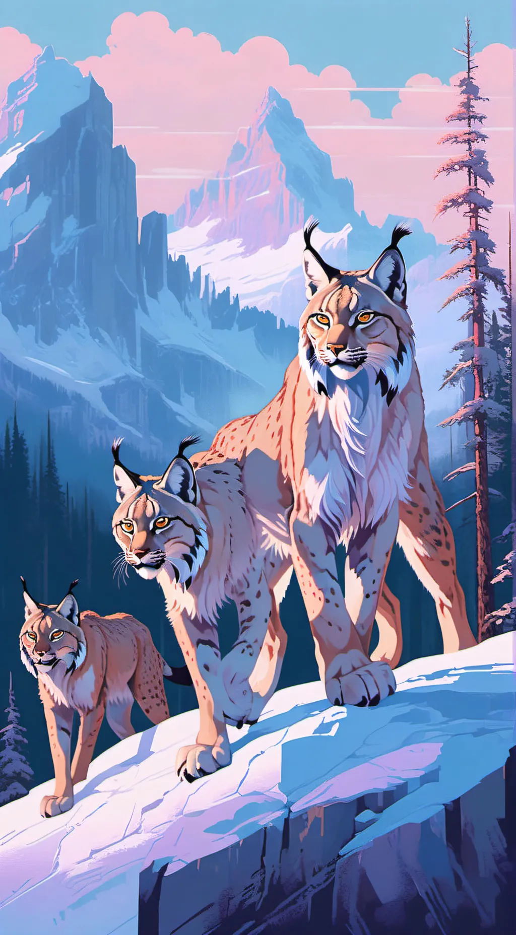 ai character: 150 lynx background