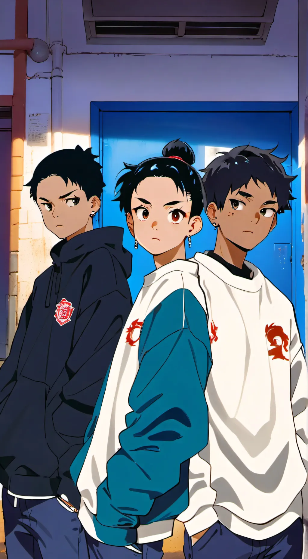 ai character: bullies at school background