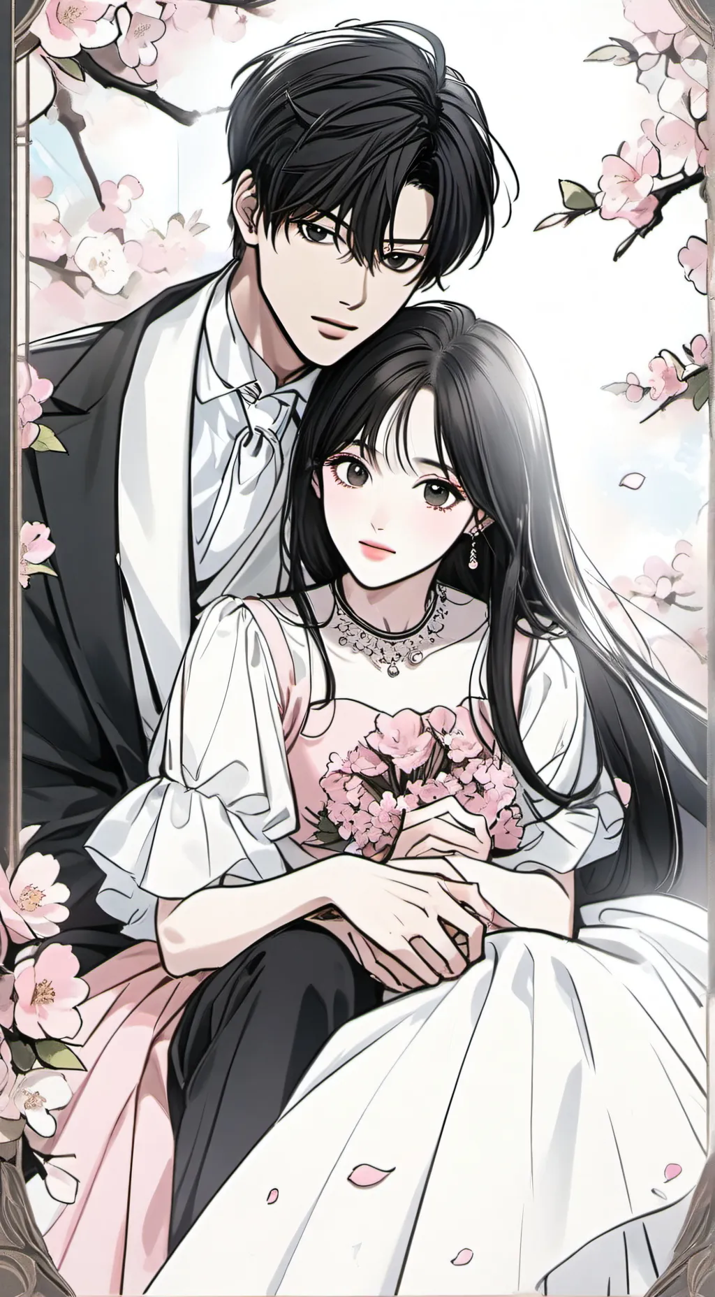 ai character: jimin zoie  background