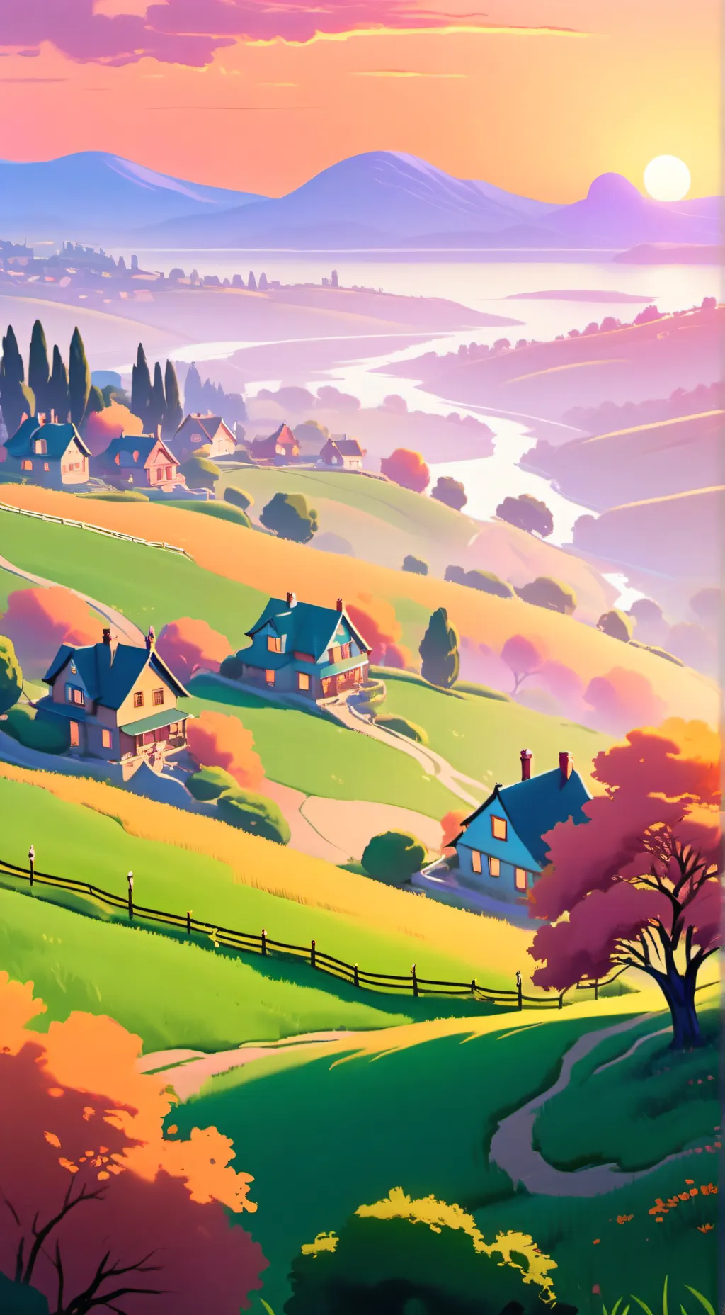 Talkie AI - Chat with green hills