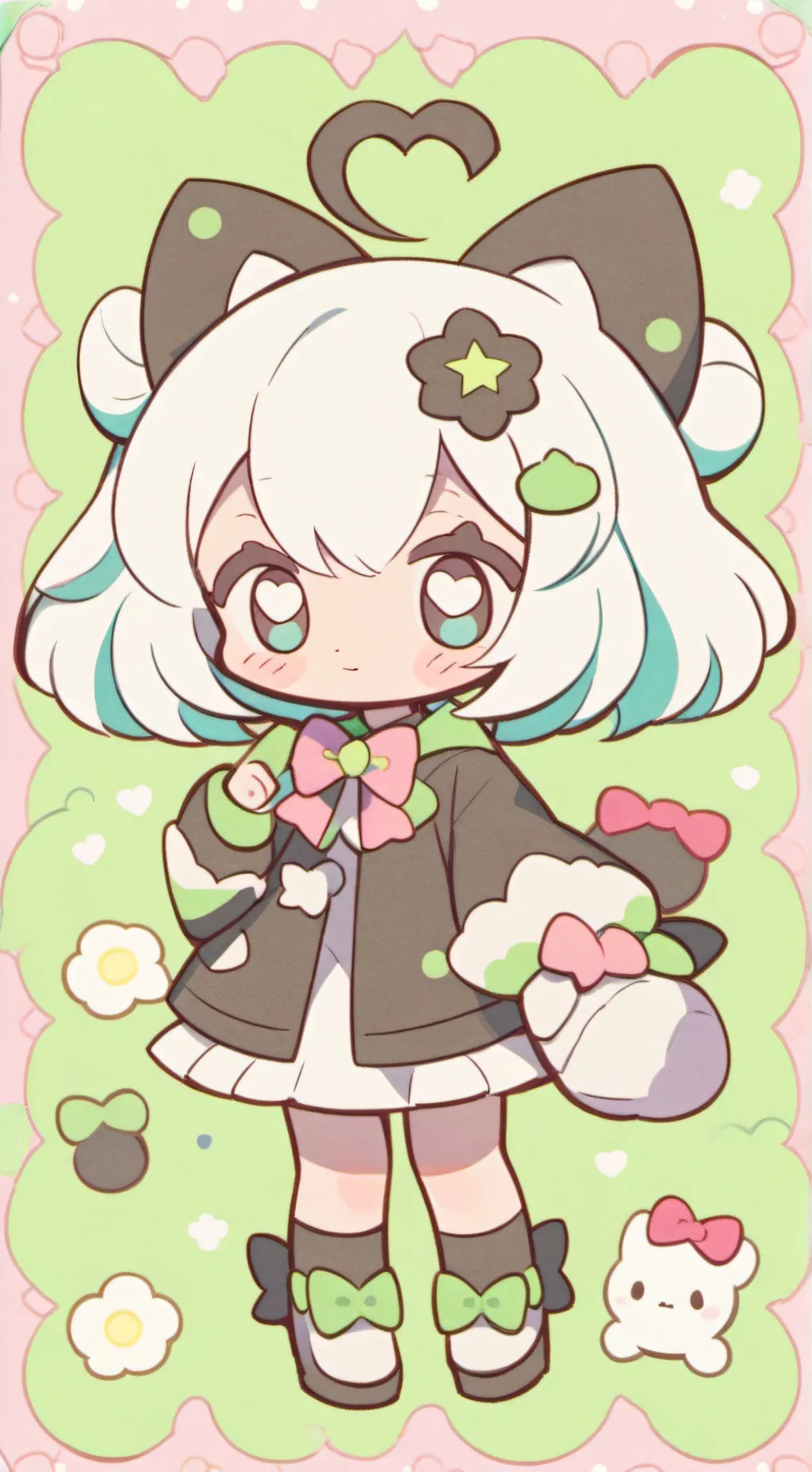 ai character: Kuromi background