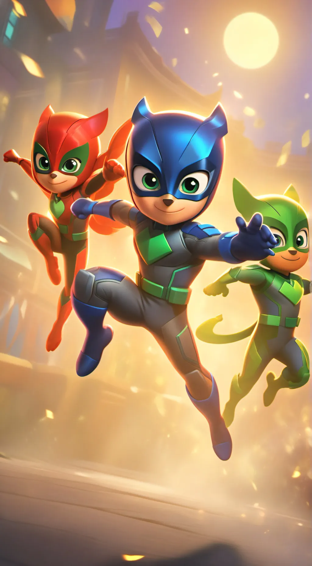 ai character: PJ MASKS! background